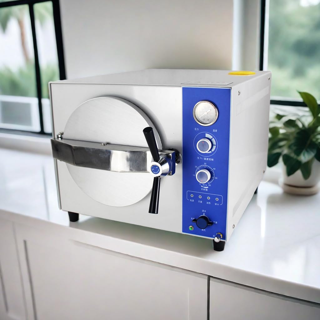 20L Stainless Steel High Pressure Steam Autoclave Sterilizer - Automatic Tabletop Medical Equipment for Dental, Tattoo & Beauty Tools (TM-XB20J) | Perfect for Clinics, Salons & Labs