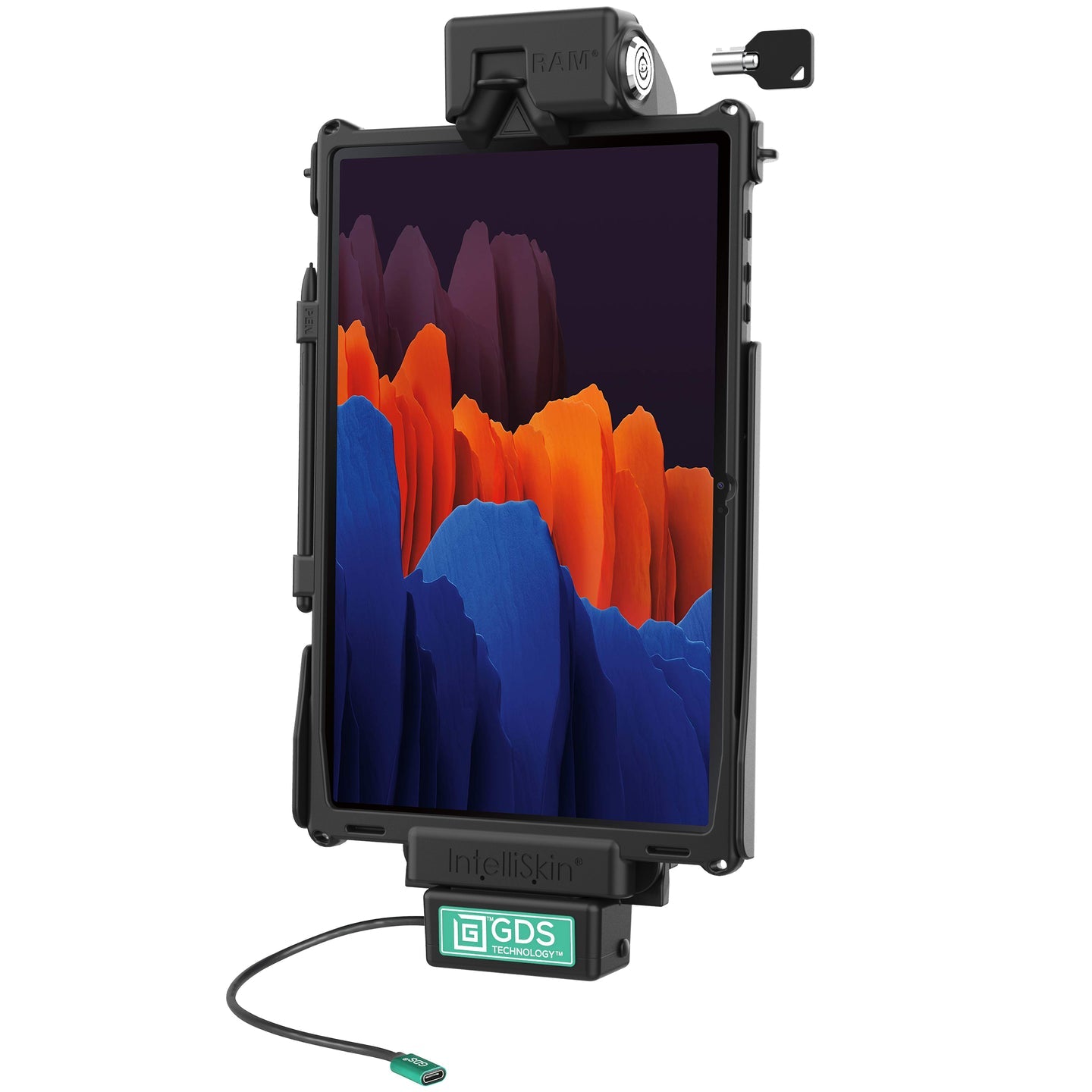 Secure Locking GDS® Tough Dock™ for Samsung Galaxy Tab S10+, S9+, S8+ & Other Tablets | Heavy-Duty Charging Station | Perfect for Office, Warehouse & Retail Use