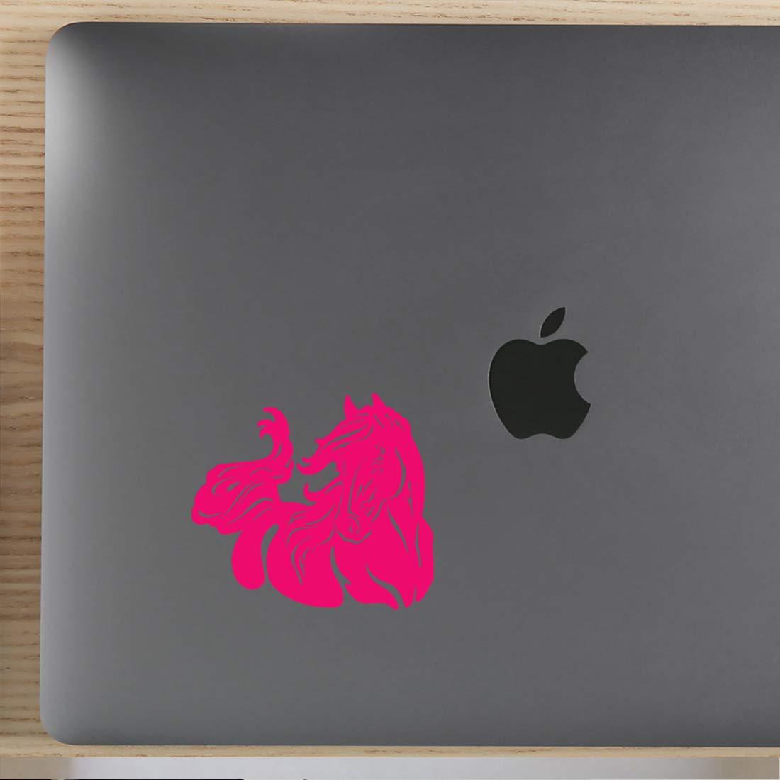 Premium Waterproof Vinyl Decal Stickers - Pink Horse Design (Set of 2) for Laptop, Phone, Helmet, Car Window, Bumper, Mug, Cup, Door & Wall Decoration - Perfect for DIY Crafts, Home Decor, and Personalized Gifts