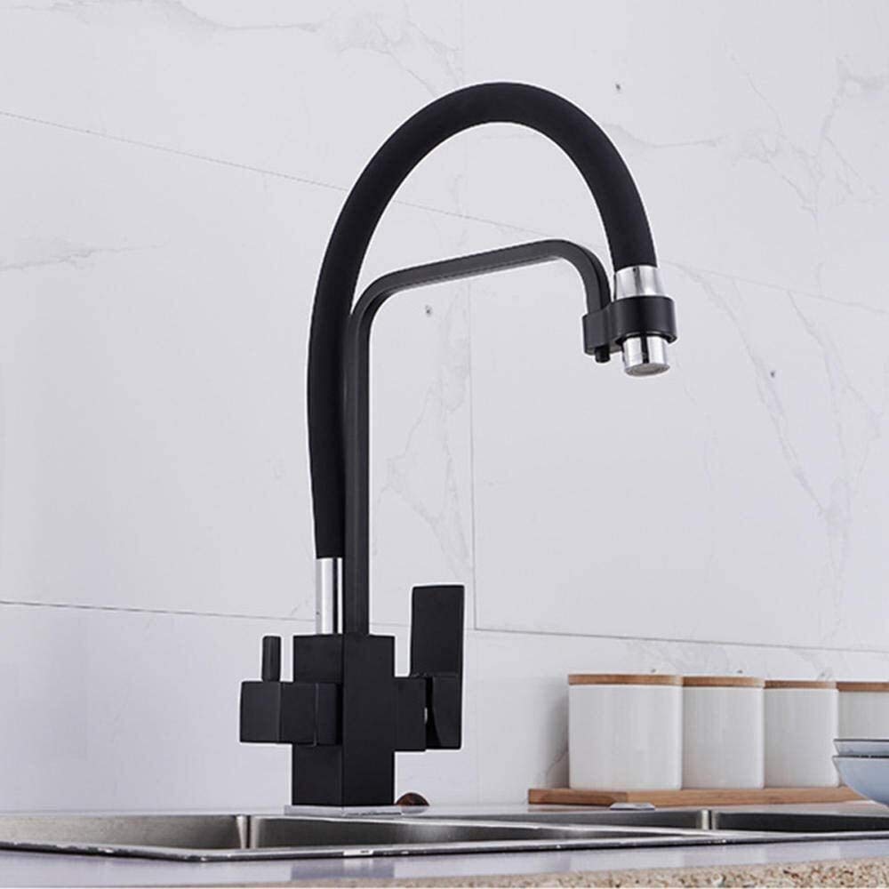 3-Way Kitchen Sink Faucet with 360° Rotation & Drinking Spout - Perfect for Modern Kitchens
