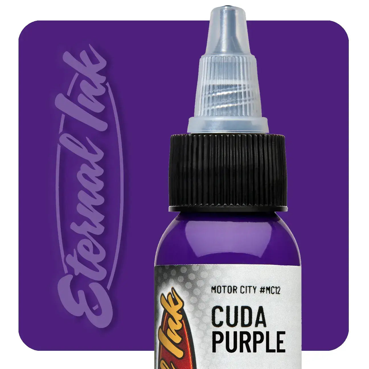 Cuda Purple Eternal Ink - 1 oz Tattoo Ink for Professional Artists | Perfect for Tattooing, Body Art & Permanent Makeup
