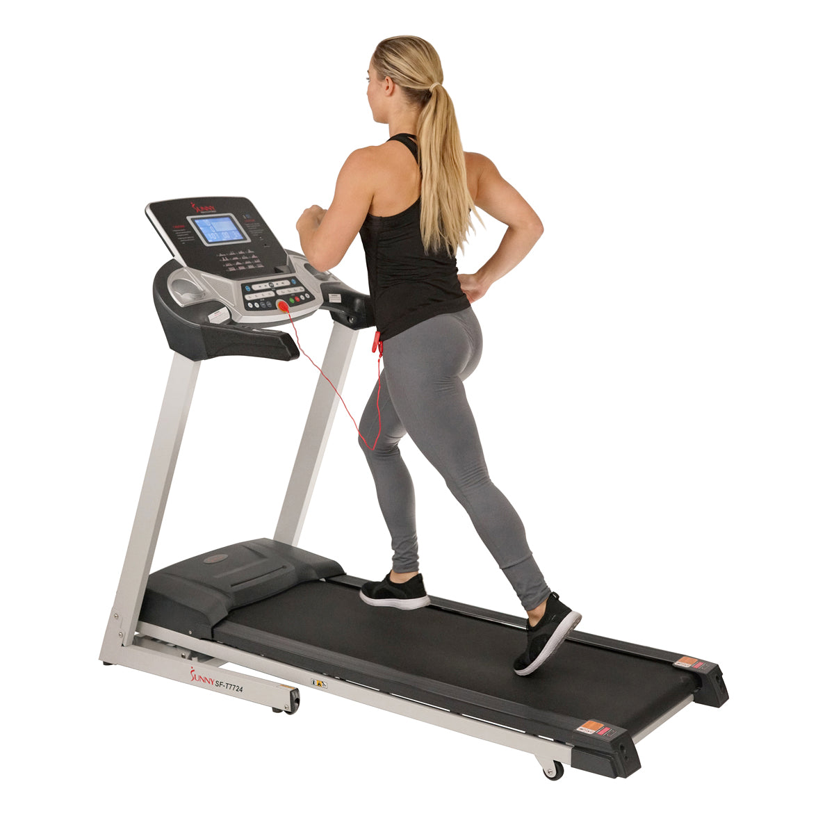 Energy Flex Motorized Treadmill with Automatic Incline - Home Gym Cardio Equipment for Running & Walking Workouts - Perfect for Small Spaces & Home Fitness