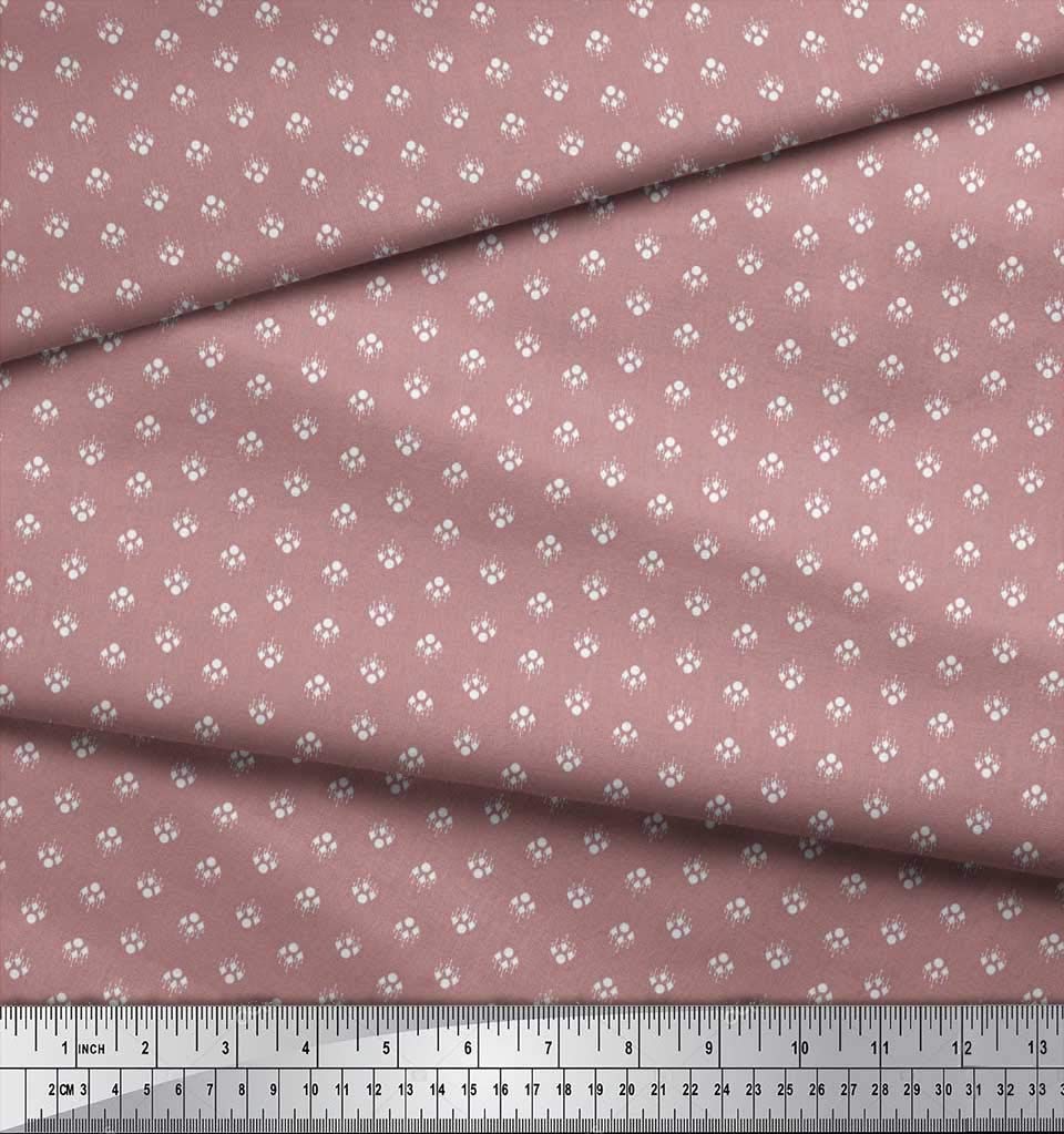 Soimoi Moss Georgette Brown Fabric by The Yard - 42 Inch Wide Geometric Printed Fabric with Circle & Diamond Design for Dresses, Skirts & DIY Projects - Soft Shirting Material for Fashion Sewing and Home Decor