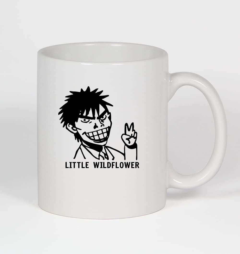 Little Wildflower Anime J - 11oz Ceramic White Coffee Mug with Handle - Perfect for Home, Office, Gift Giving & Anime Fans Collection