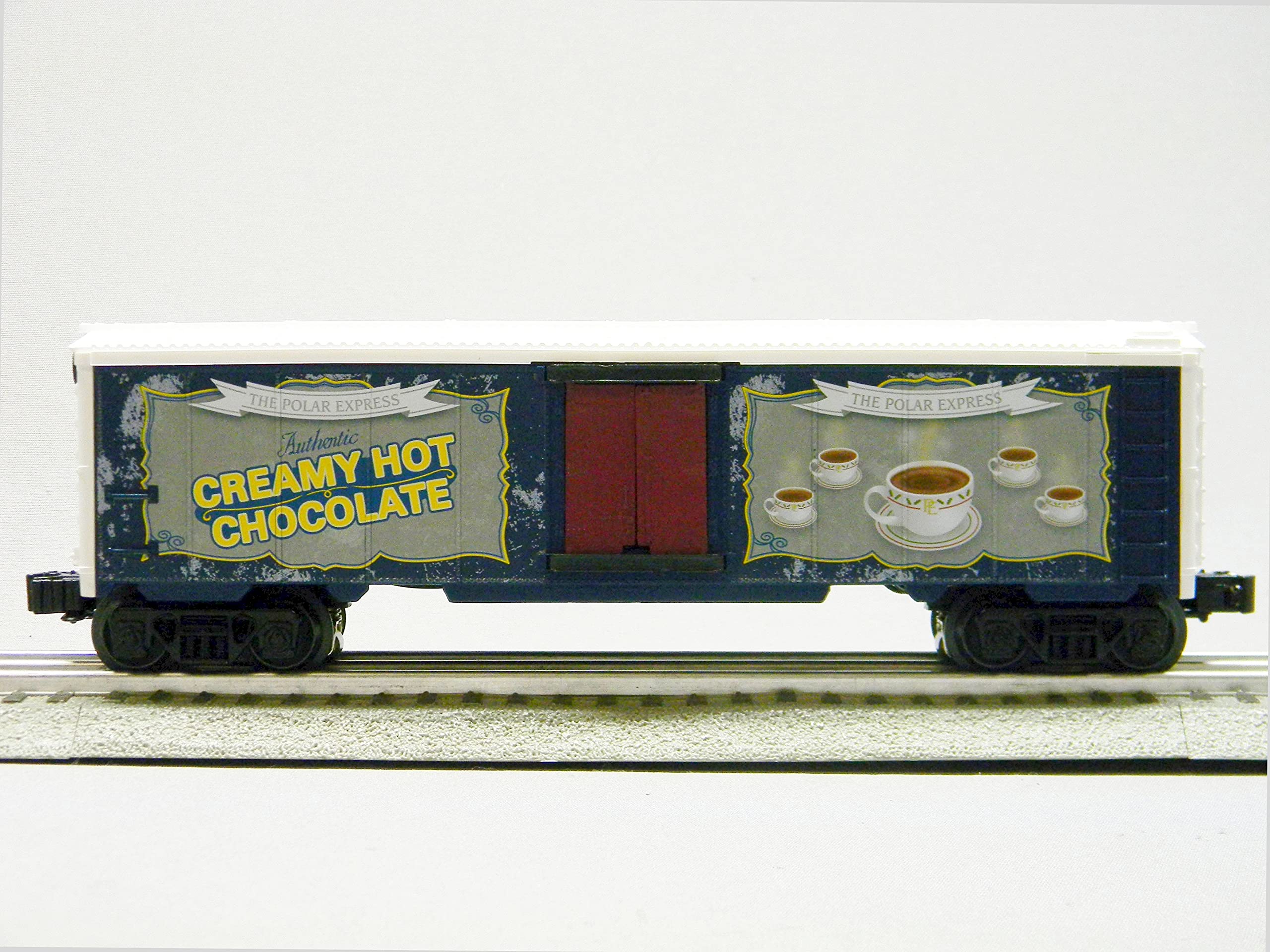 Lionel The Polar Express O Gauge Hot Cocoa & Milk Boxcar Train Set 2028120 – Perfect for Holiday Displays & Model Railroad Collections
