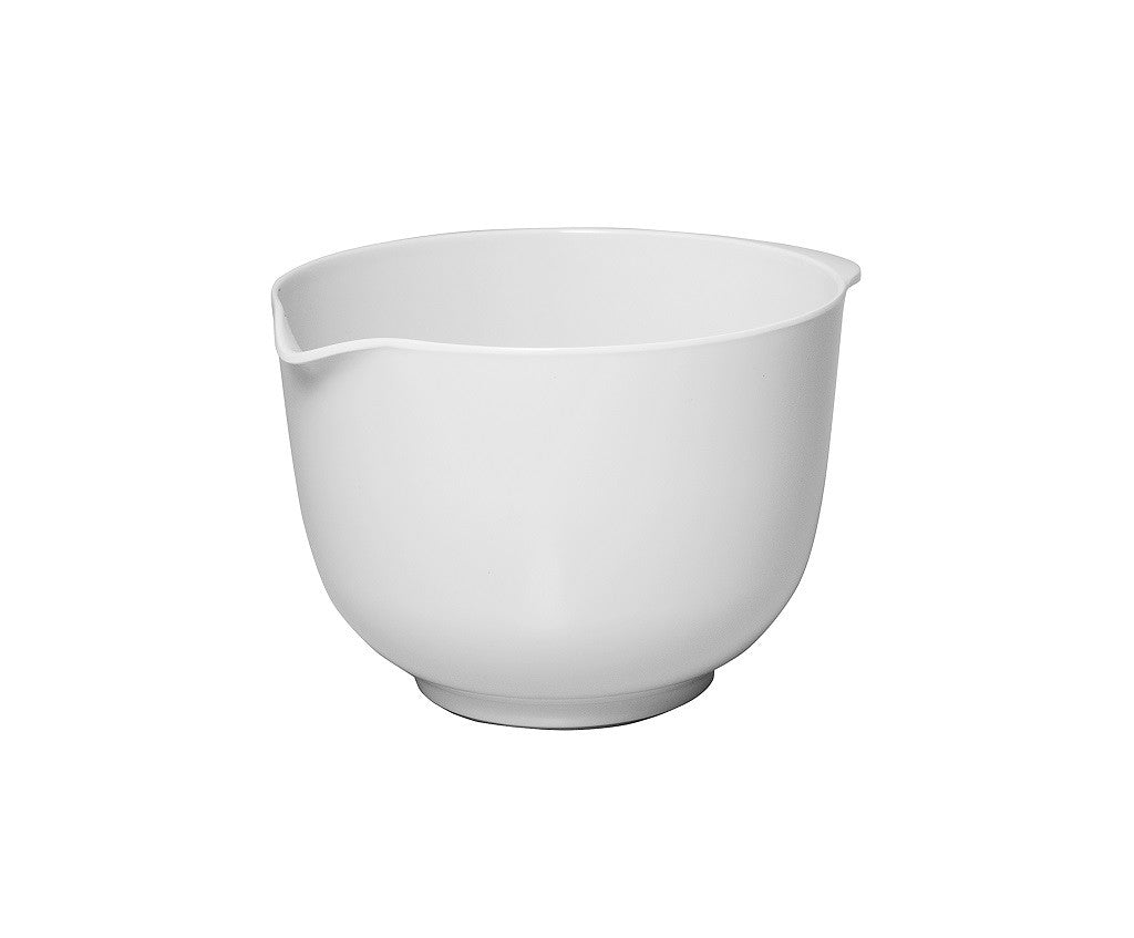Avanti White 1.5L Melamine Mixing Bowl - Durable & Lightweight Kitchen Essential for Baking, Mixing & Food Prep