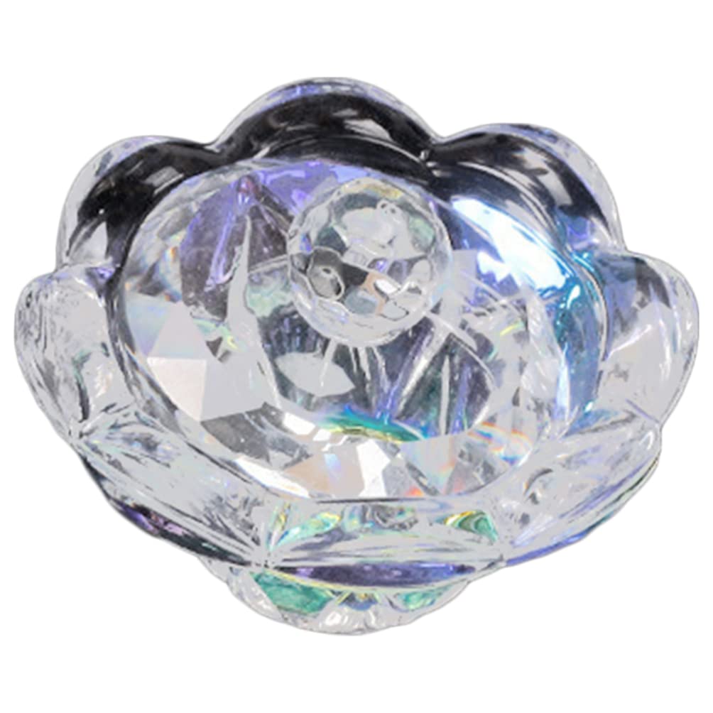 Minkissy Nail Art Crystal Cup with Lid - Multi-Function Manicure Mixing Cup for Acrylic Liquid & Nail Powder, Nail Art Accessory Decor Bowl - Perfect for Salon, Home DIY Nail Designs & Professional Nail Artists