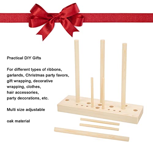 Extended Wooden Bow Maker for Ribbon Wreaths & Hair Bows - Christmas Craft Supplies with Wooden Board Sticks - Perfect for Holiday Decorations, Gift Wrapping & DIY Hair Accessories