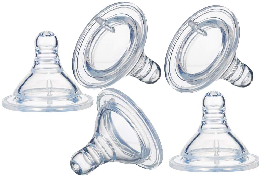 WOIWO 5PCS Wide Neck Baby Pacifiers - BPA Free, Orthodontic Nipple for Breastfed Infants, Sensitive Feeding Pacifier Set with Cross Hole Design | Perfect for Newborns, Travel & Soothing Fussy Babies
