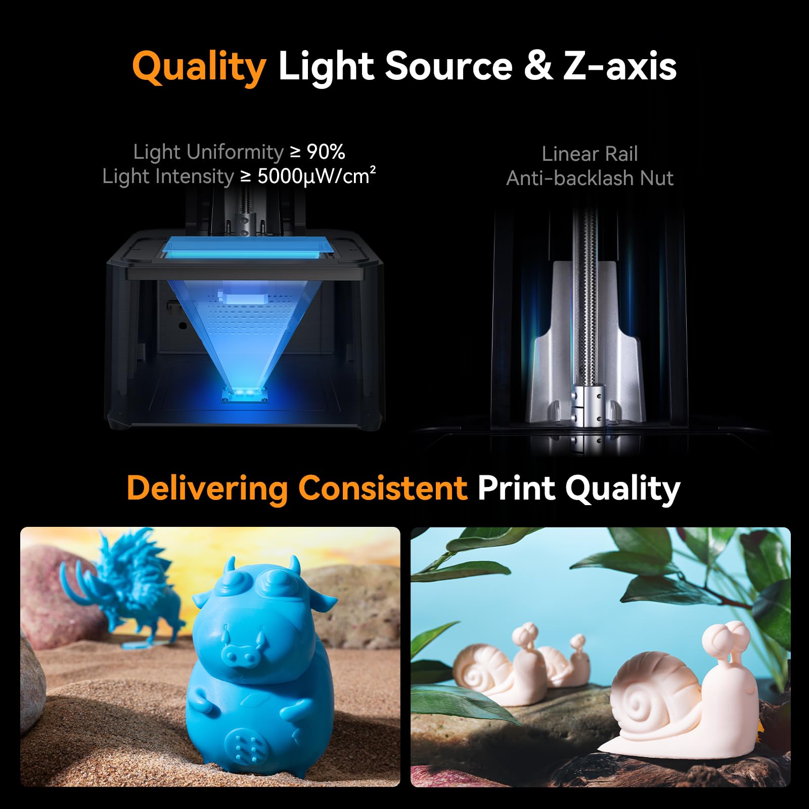 Creality HALOT R6 Fully Assembled Resin 3D Printer with Upgraded Light Source & High-Precision LCD Monochrome Screen - Easy to Use for Kids, Beginners & Hobbyists - Perfect for Miniatures, Jewelry Making & DIY Crafts