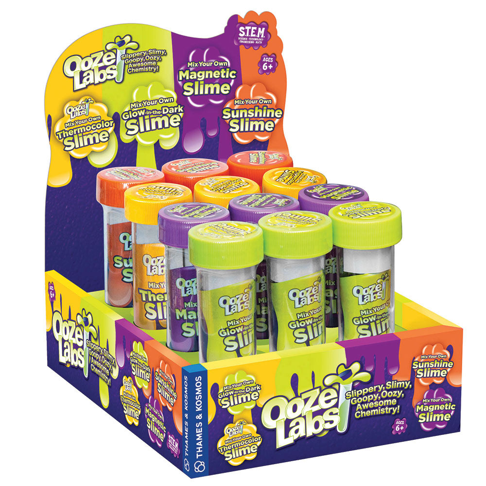 Ooze Labs DIY Slime Making Kit - 12 Piece Science Experiment & Sensory Play Gift Set for Kids - Perfect for Birthday Parties, STEM Learning & Stress Relief