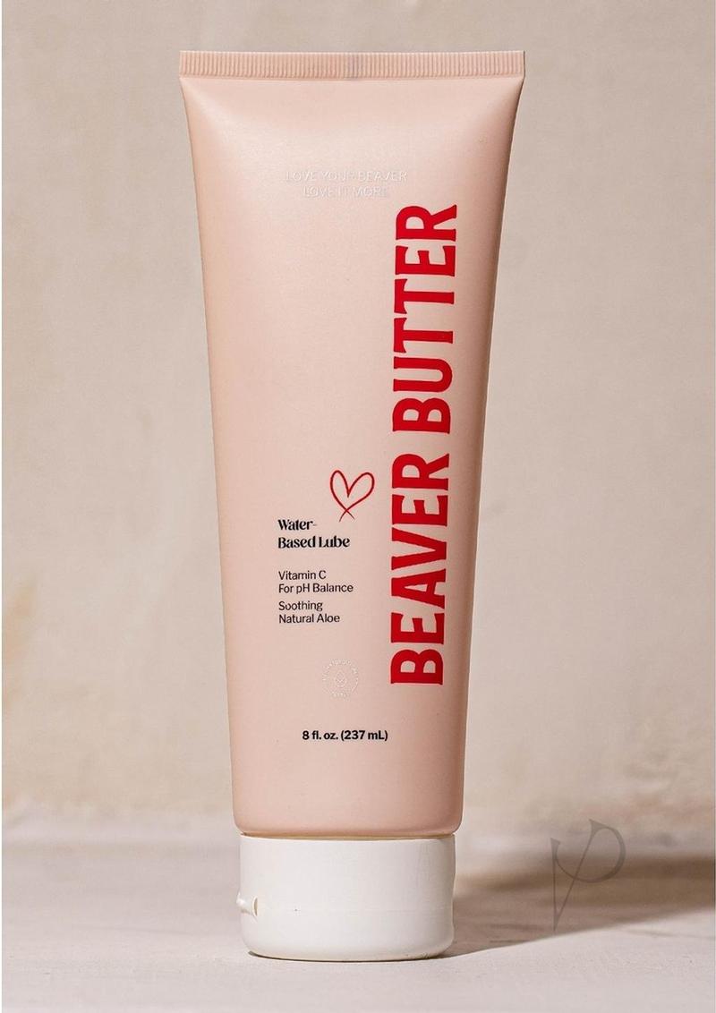Beaver Butter Water-Based Personal Lubricant - 8oz Bottle | Long-Lasting & Hypoallergenic | Ideal for Intimacy, Massage & Sensitive Skin Care
