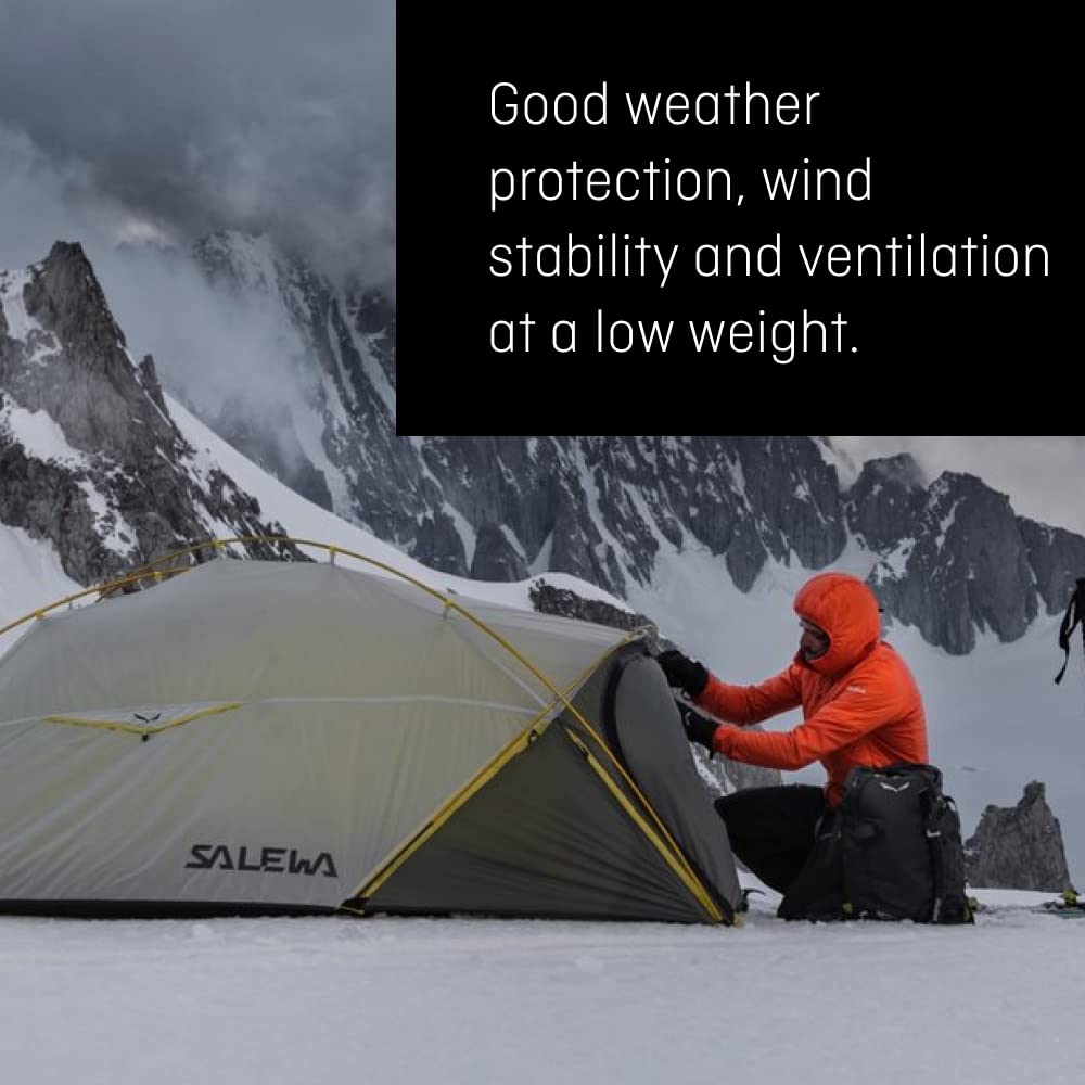 Salewa Sierra Leone III Tent - 3-Person Lightweight Backpacking Tent for Camping & Hiking | Waterproof & Windproof Outdoor Shelter for Mountain Adventures