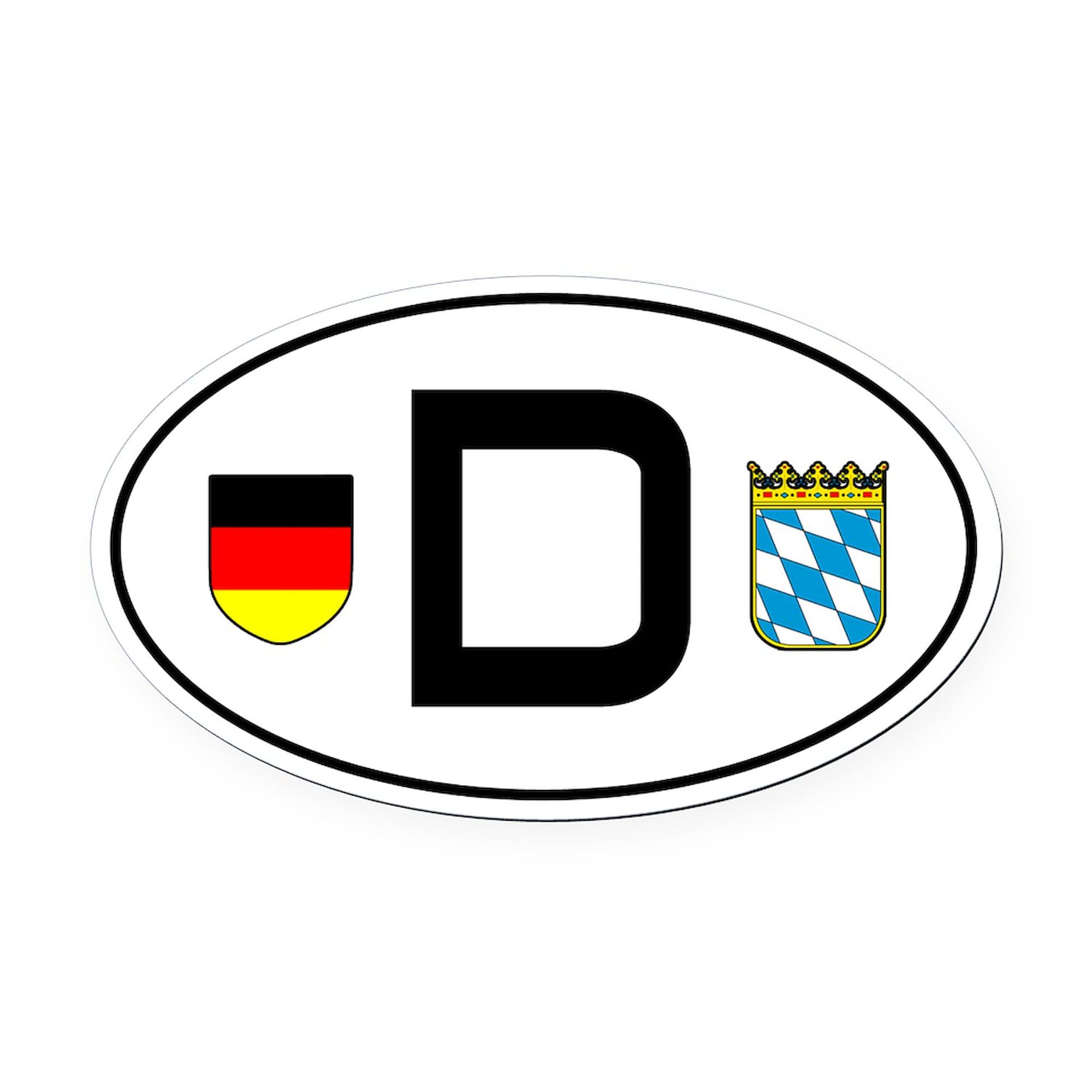 Germany Car Oval Magnet - Bayern Variant Euro Bumper Magnet for Cars | Decorative Auto Accessory for German Car Enthusiasts | Perfect for Road Trips, Car Shows & Supporting Your Favorite Team