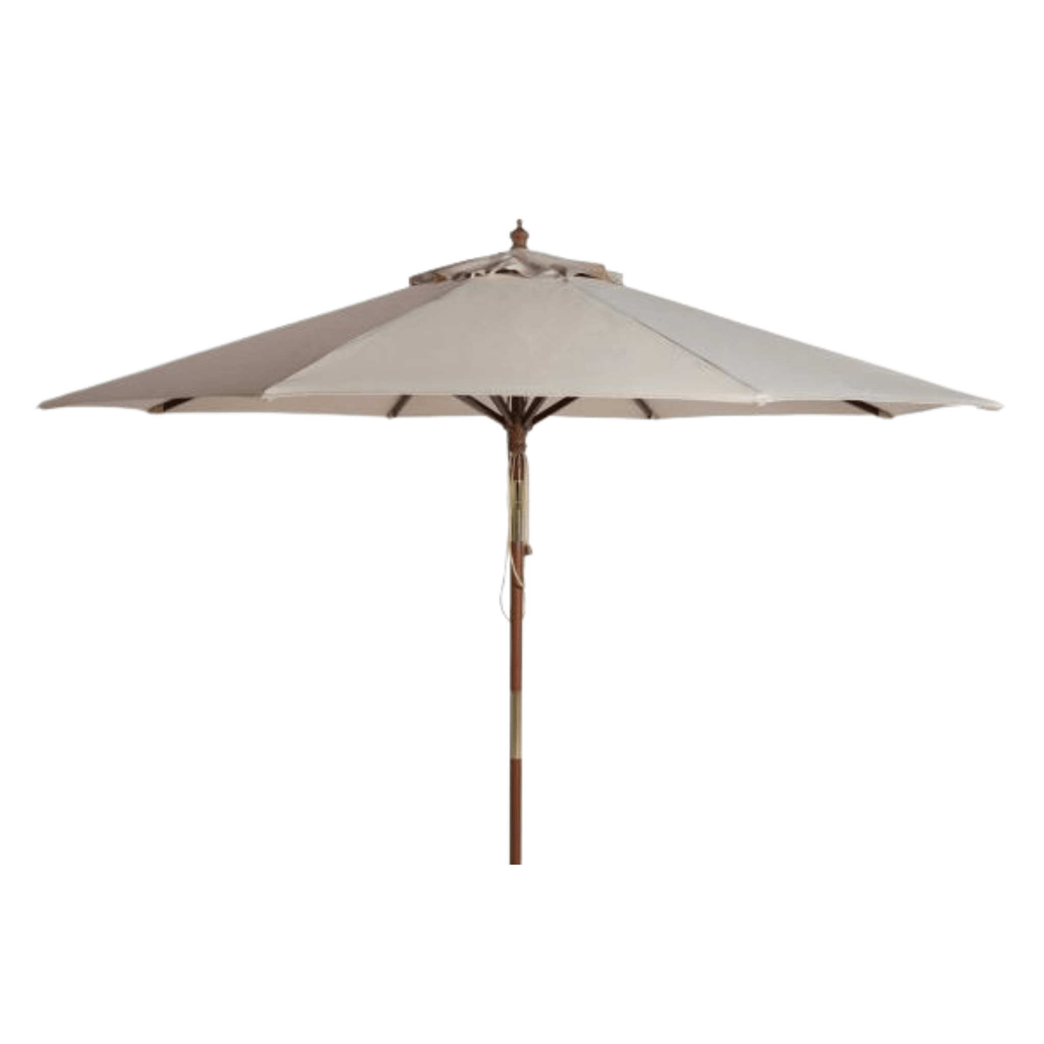 9 Ft. Beige Outdoor Patio Umbrella - Perfect for Poolside, Garden, and Backyard Relaxation