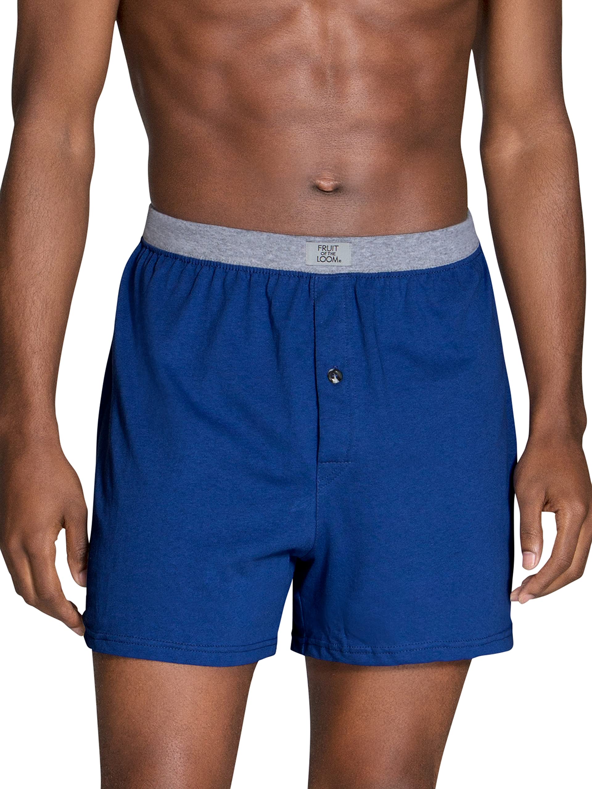 Fruit of the Loom Men's Cotton Knit Boxer Briefs 144-Pack - Assorted Colors | Comfortable Underwear for Everyday Wear & Workout | Bulk Pack for Home, Gym & Travel