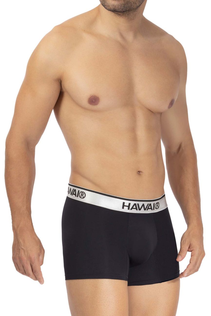Hawai Men's Microfiber Boxer Briefs - Ultra Soft Breathable Underwear (Pack of 3) - Perfect for Workout, Travel & Everyday Comfort