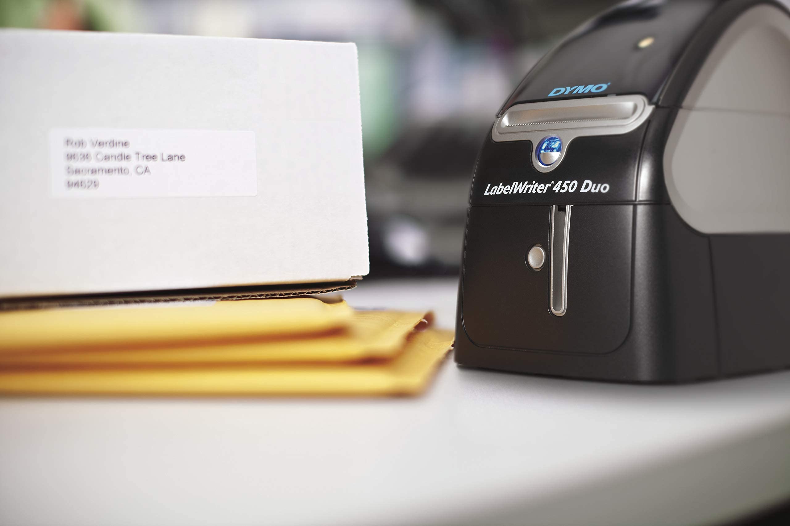 DYMO 1752267 LabelWriter 450 Duo Thermal Label Printer (Renewed) - High-Speed Shipping Label Printer for eBay, Amazon, Etsy & Shopify Sellers - Perfect for Home Office & Small Business Shipping Needs