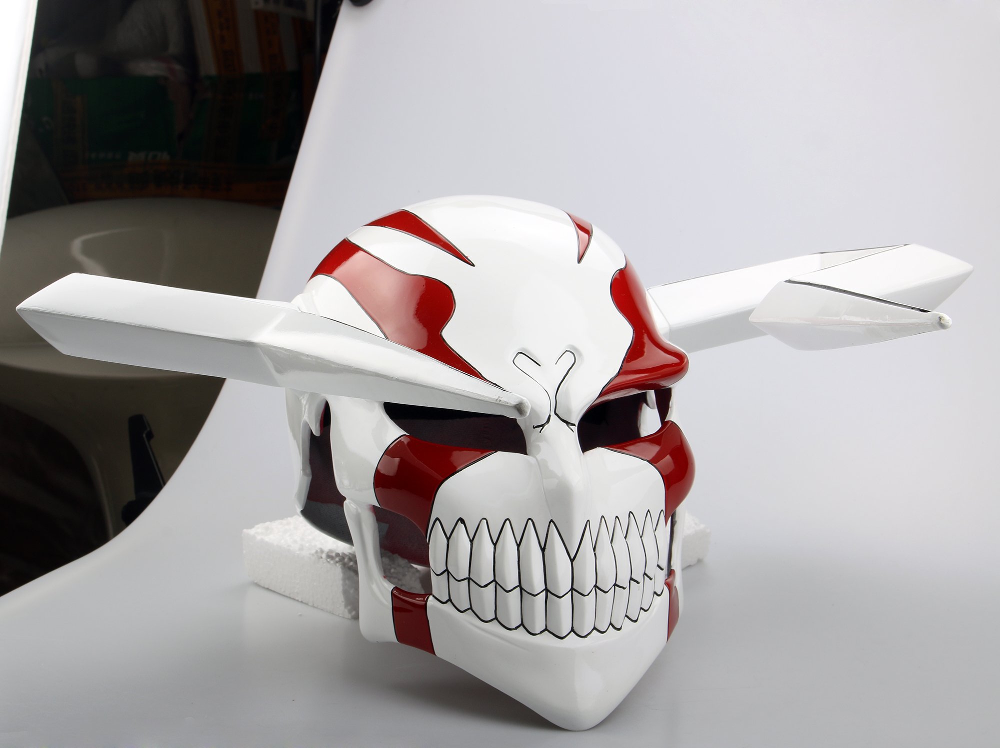 Gmasking Samurai Death Reaper Cosplay Helmet - 1:1 Scale Anime Mask for Halloween, Cosplay & Convention Costume - Perfect for LARP, Theatrical Performances and Collectors