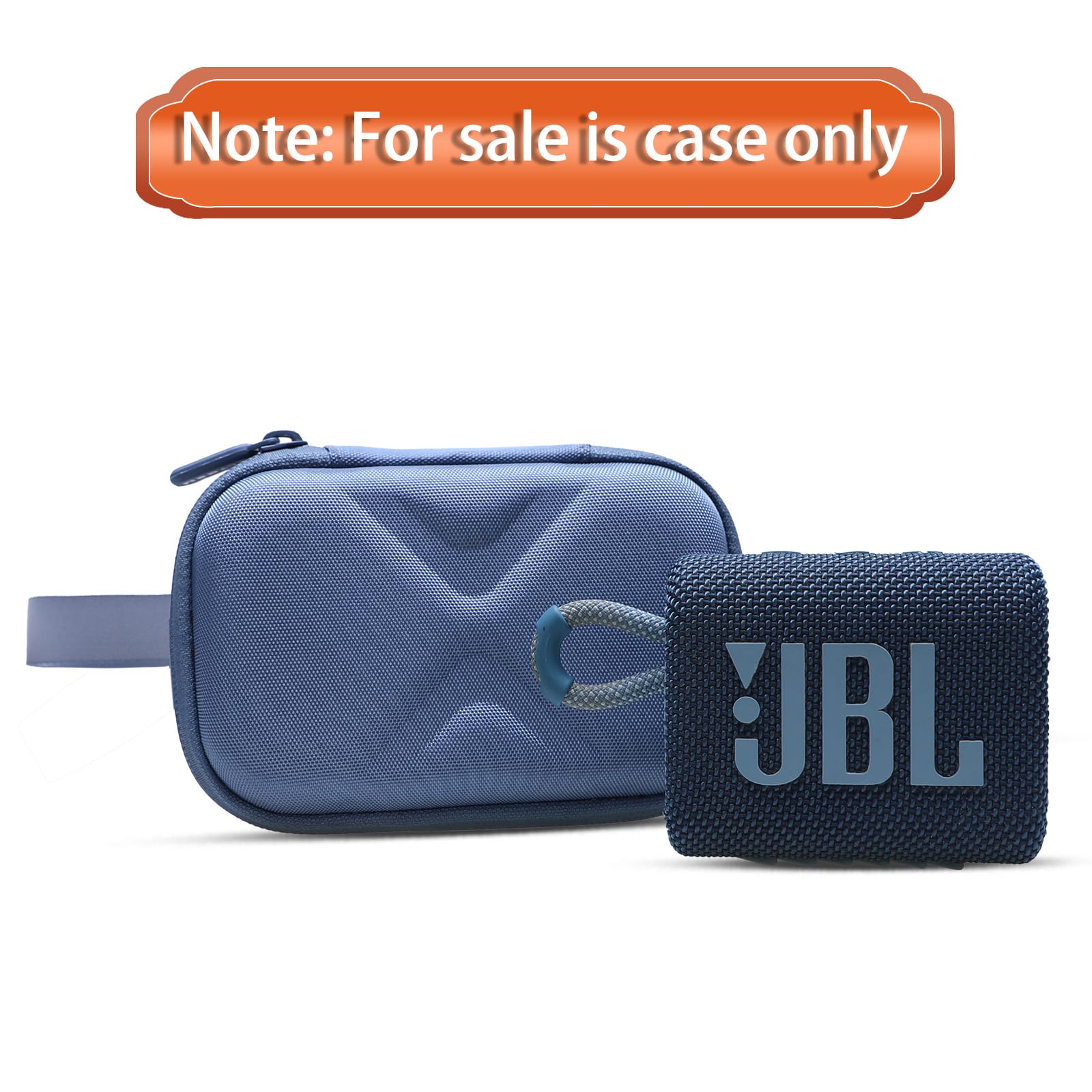 LTGEM Protective Case for JBL Go 3 Portable Speaker - Shockproof & Water-Resistant Cover - Perfect for Travel, Beach, Pool & Outdoor Adventures (Blue)
