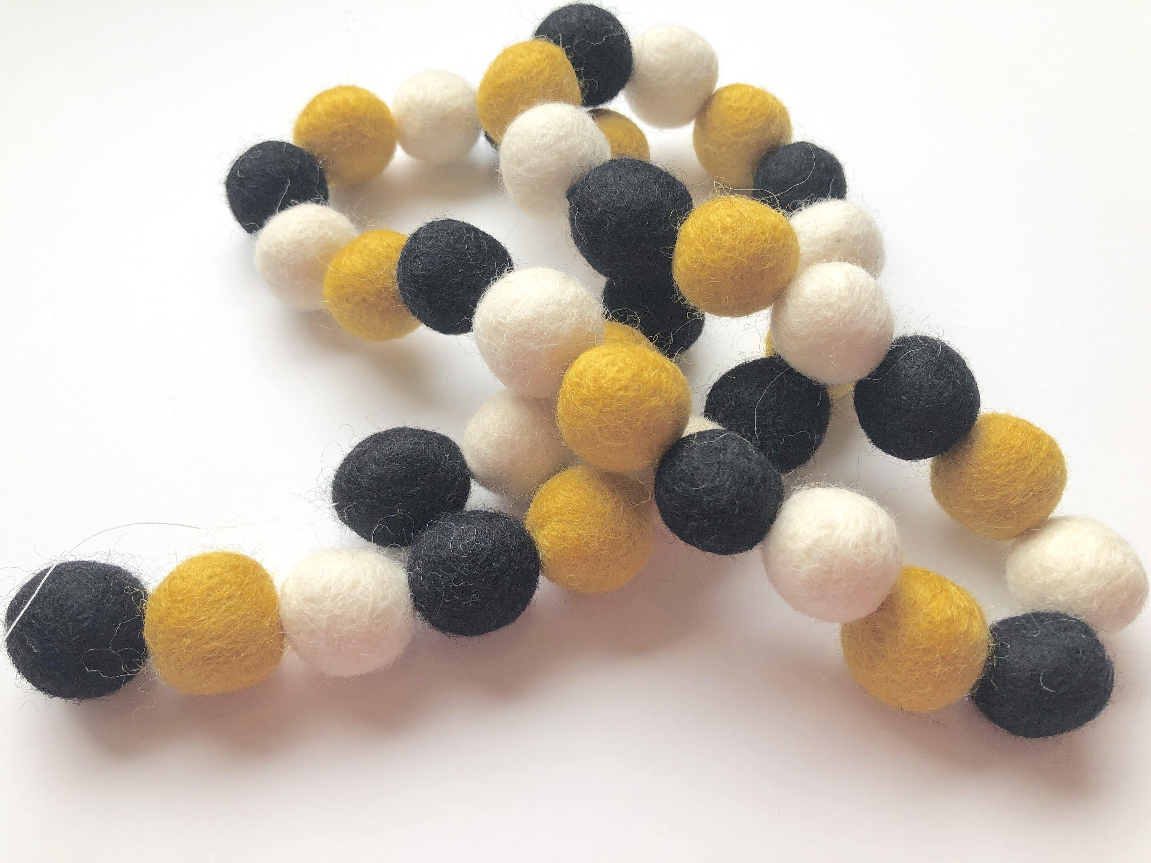 Bumble Bee Inspired Garland - Honeycomb Bee Themed Party Decor for Baby Showers, Birthday Parties & Spring Celebrations