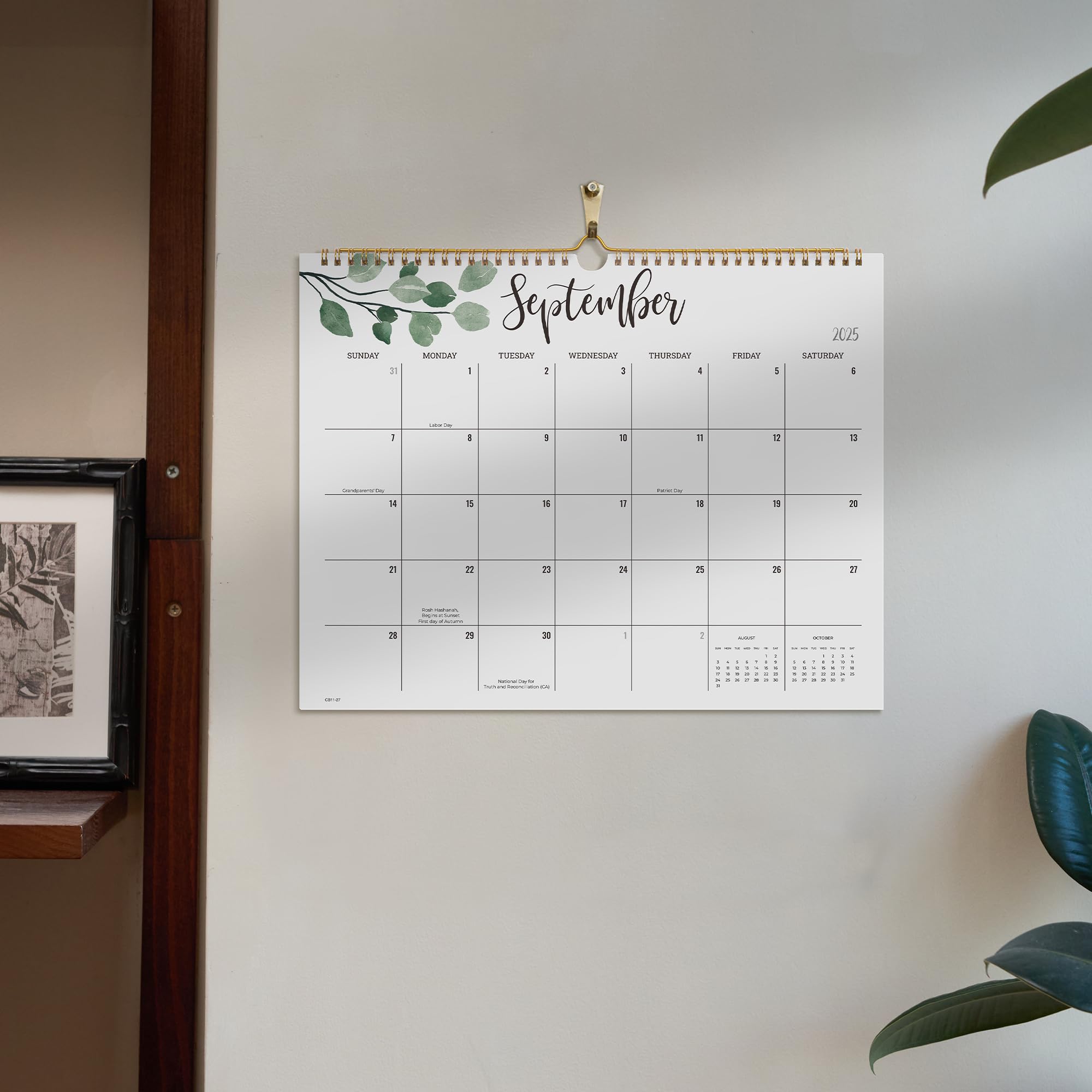 Cabbrix 2025-2026 Wall Calendar Planner - 17 Month Wire Bound Academic Calendar from March 2025 to June 2026 - Perfect for Home Schooling, Family Planning & Classroom Organization - 15 x 12 Inches Large Format Wall Hanger - Ideal for Home Office, School, Kitchen & Family Command Center