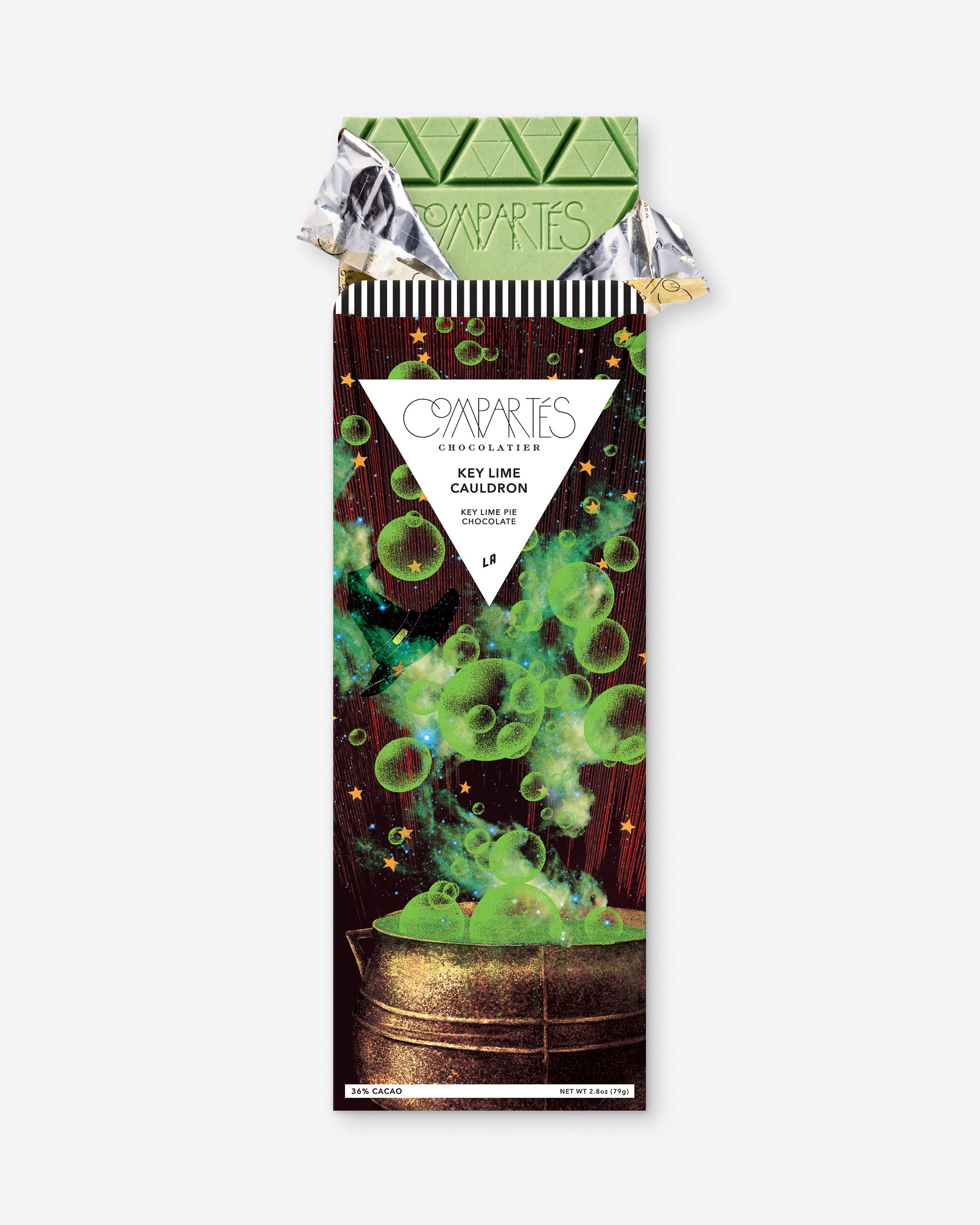 Premium Key Lime Gourmet Chocolate Bar - Delicious Citrus Infused Dark Chocolate - Perfect for Gifts, Desserts & Gourmet Snacking