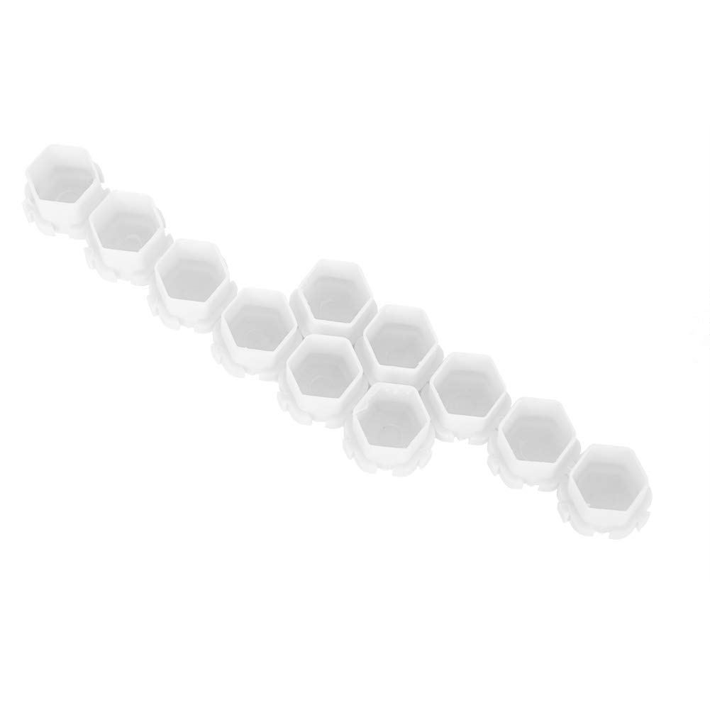 200Pcs White Tattoo Ink Cups - Disposable Pigment Holder for Tattoo Artists & Semi-Permanent Makeup | Empty Ink Storage Boxes for Professional Tattooing & Cosmetic Procedures