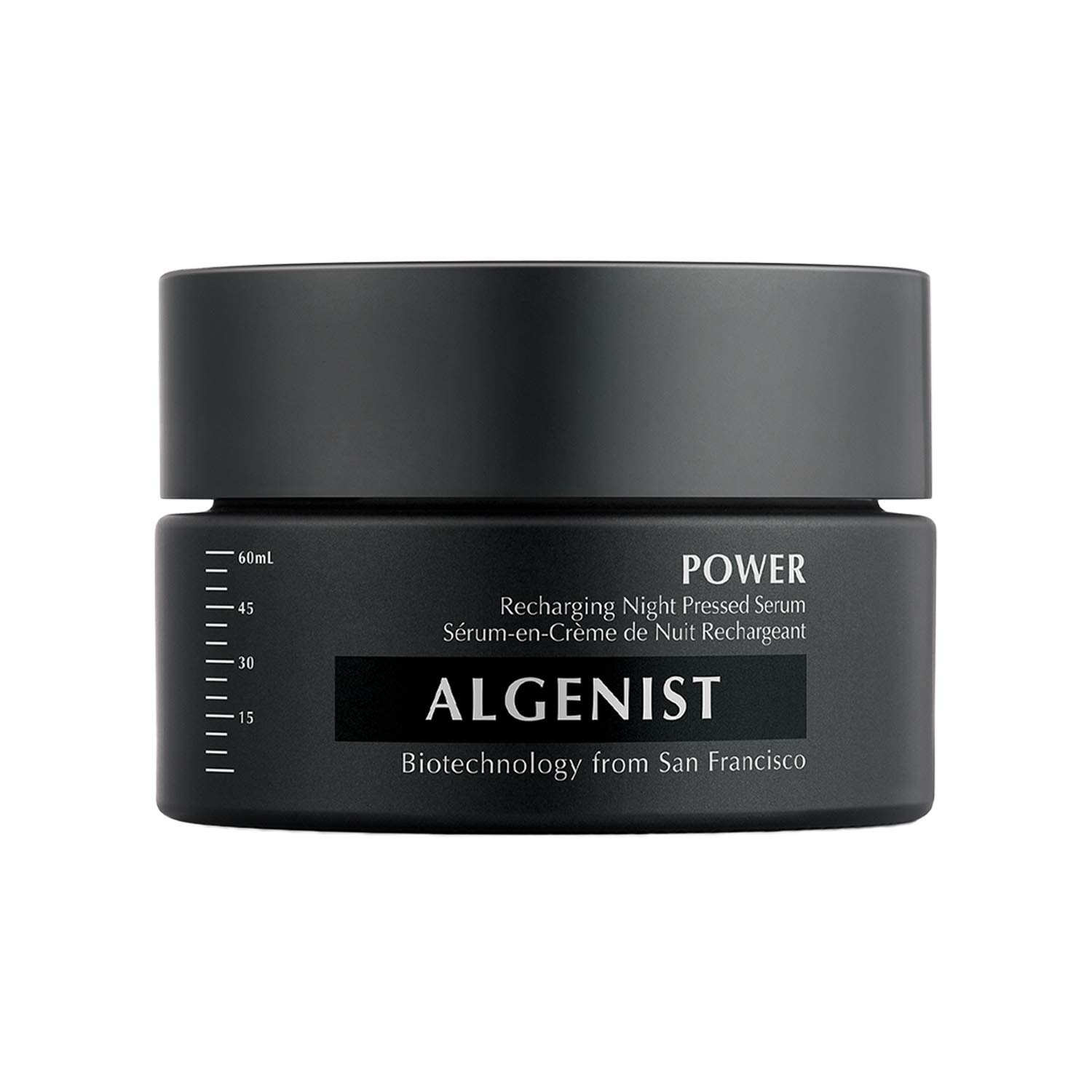 Algenist POWER Recharging Night Pressed Serum - Overnight Skin Treatment for Dull & Uneven Texture with Algae, Collagen & Coconut Water - Non-Comedogenic, Hypoallergenic - Perfect for Nighttime Skincare Routine & Anti-Aging Regimen