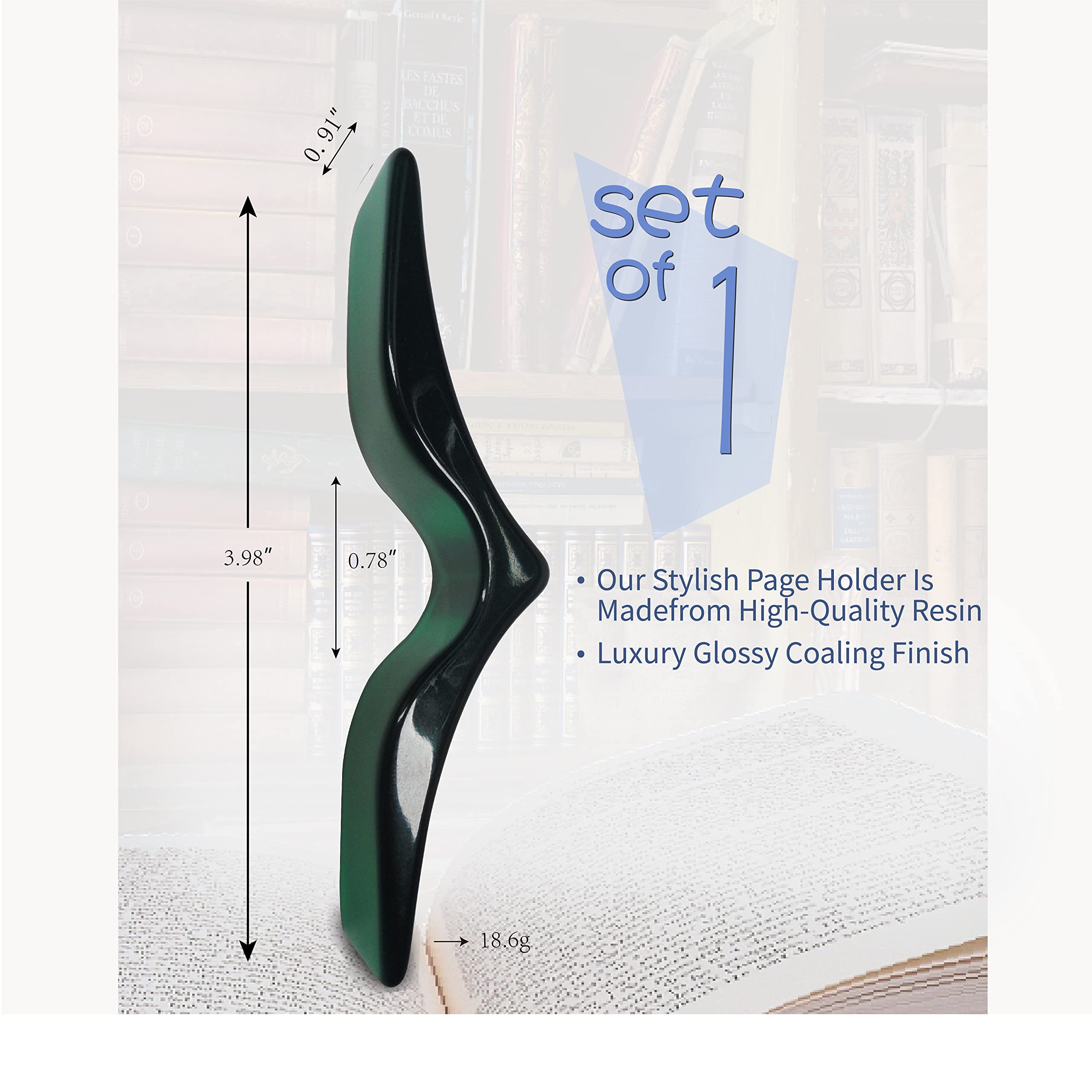 Finger Book Holder for Reading in Bed - Thumb Book Page Holder & Opener - Perfect Book Accessories for Book Lovers - Ideal for Reading in Bed, Travel, or Relaxing with a Book