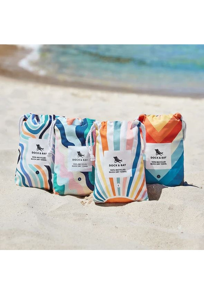 Dock & Bay Quick Dry XL Towels - Ultra Absorbent, Lightweight & Fast Drying Beach Towel for Swimming, Travel & Gym - Perfect for Pool, Yoga & Outdoor Activities