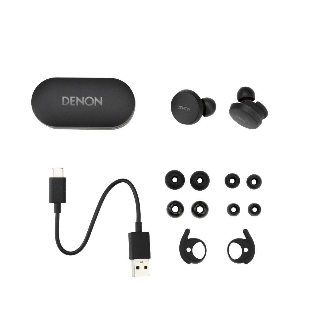 Denon PerL True Wireless Earbuds - Hi-Res Audio, ANC, 30H Battery - Premium Wireless Earbuds for Music, Workouts & Travel