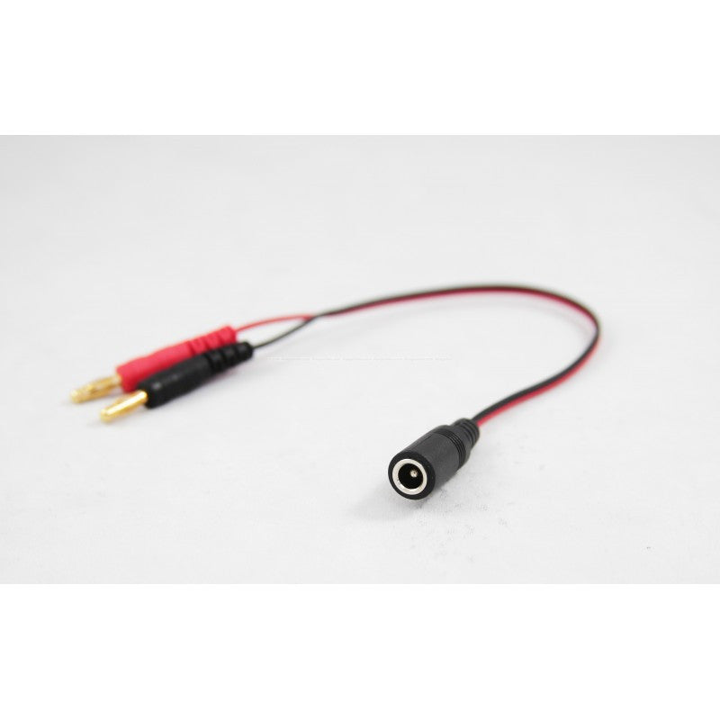 3.5mm Banana Plug to 2.1mm Barrel Charging Cable - Power Adapter Converter for Audio Equipment, Guitar Amps & Electronics - Home Studio & Stage Use