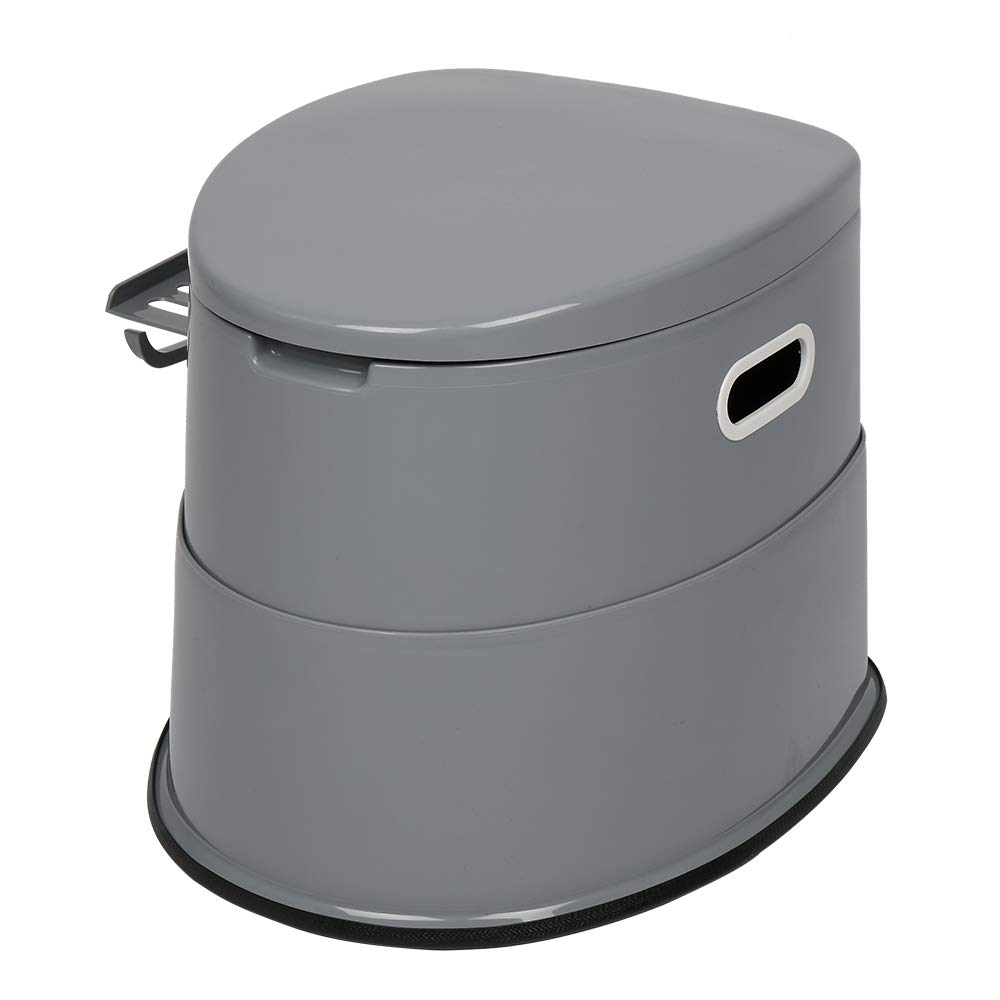 Outvita Portable Toilet for Camping & Travel - Lightweight Outdoor Toilet with Detachable Inner Bucket & Toilet Paper Holder - Ideal for RV, Boat, Hiking, Emergency & Home Use