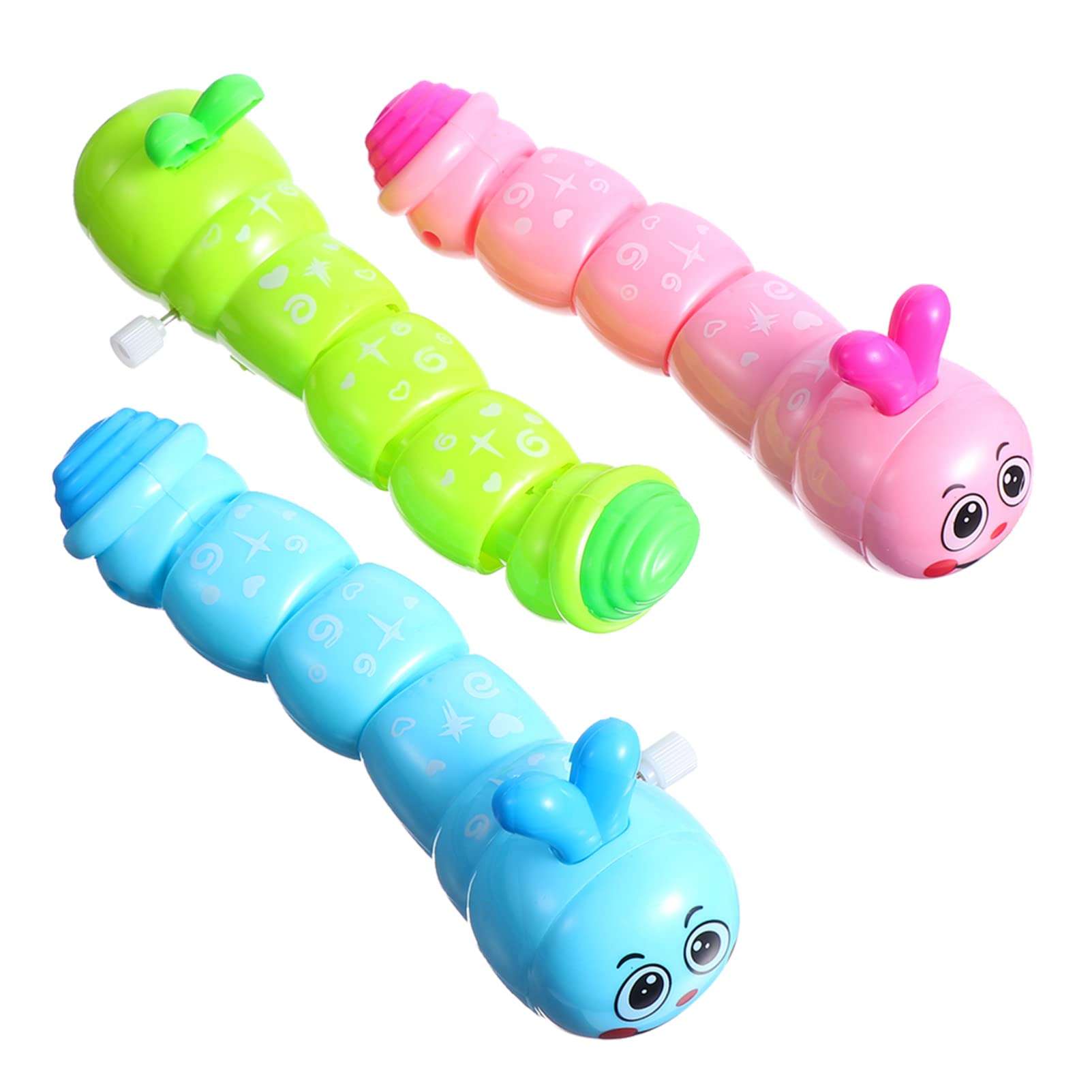 3pcs Wind Up Caterpillar Toys - Fun Clockwork Insect Game for Kids, Educational Plaything & Party Favor Gifts - Great for Birthday Parties, Classroom Rewards & Prank Gifts