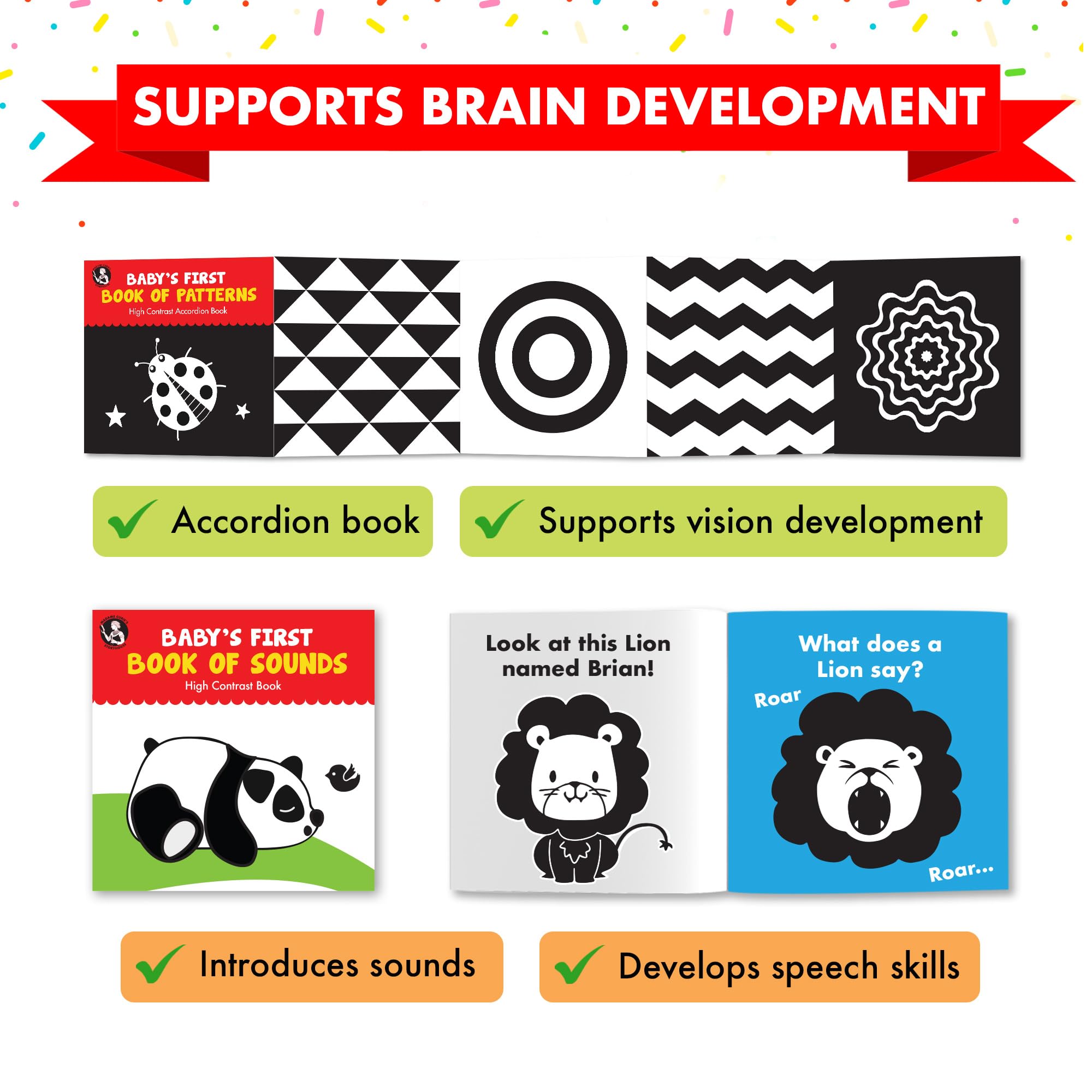 Madame Curie Baby Board Books | Toys for 0-1 Year Olds | Perfect for Newborn Learning & Play