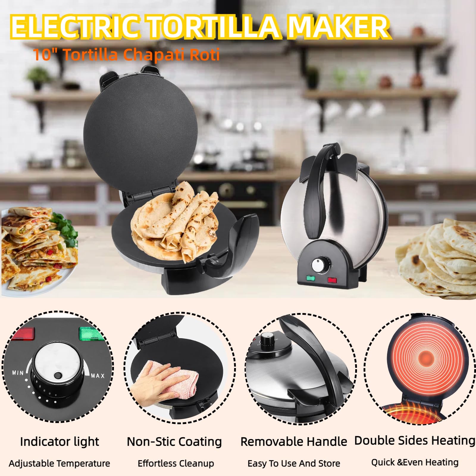 Electric Tortilla Maker Machine - 10