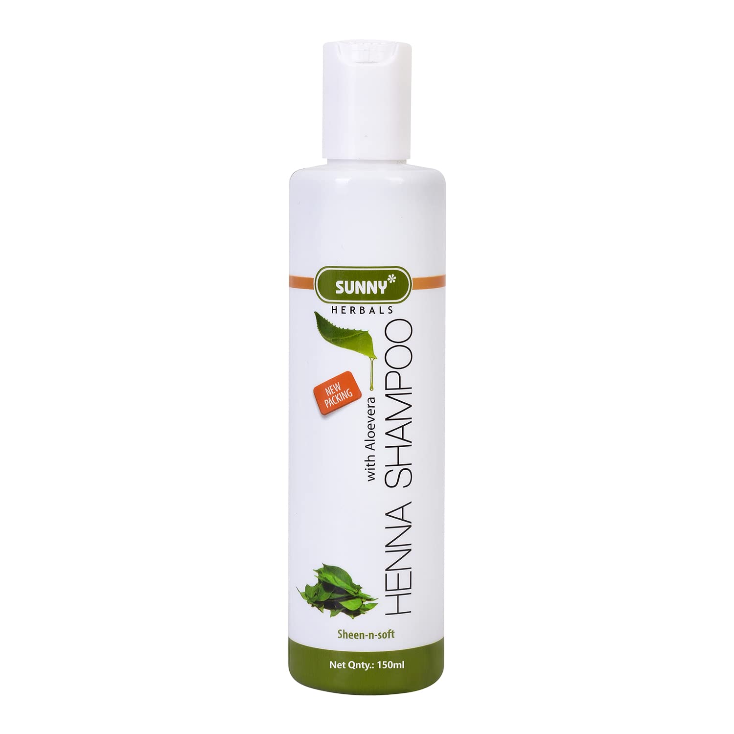 Sunny Henna Shampoo with Aloe Vera - Controls Oily Scalp, Deep Conditions & Adds Shine - Tangle-Free Formula for Soft Hair (150ml) - Perfect for Daily Hair Care & Scalp Refreshment