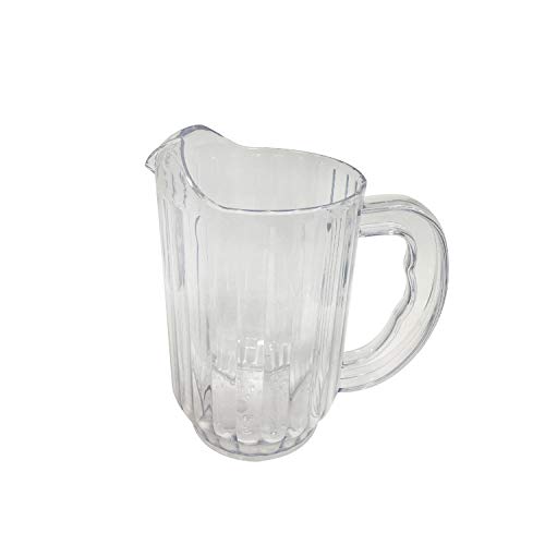 30 oz Clear Polycarbonate Pitcher - Durable Foodservice Water & Beer Pitcher for Restaurants, Bars & Home Use - BPA-Free Plastic Decanter for Iced Tea, Lemonade & Beverage Serving