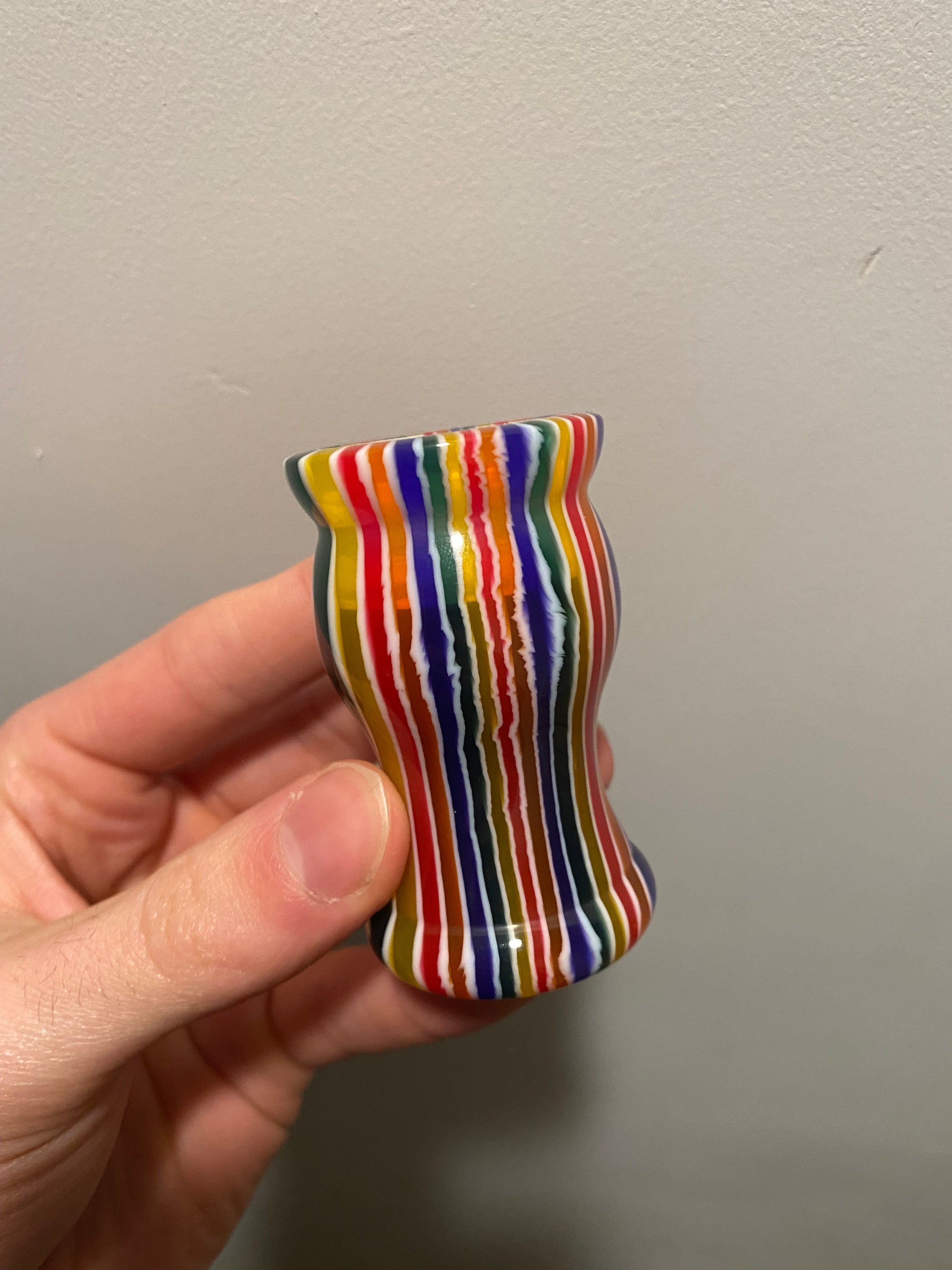 Premium Handcrafted Candy Stripe Shaving Brush Handle - Fits 24mm & 26mm Knots - Perfect for Wet Shaving & Grooming Kits - Luxury Bathroom Accessory for Men