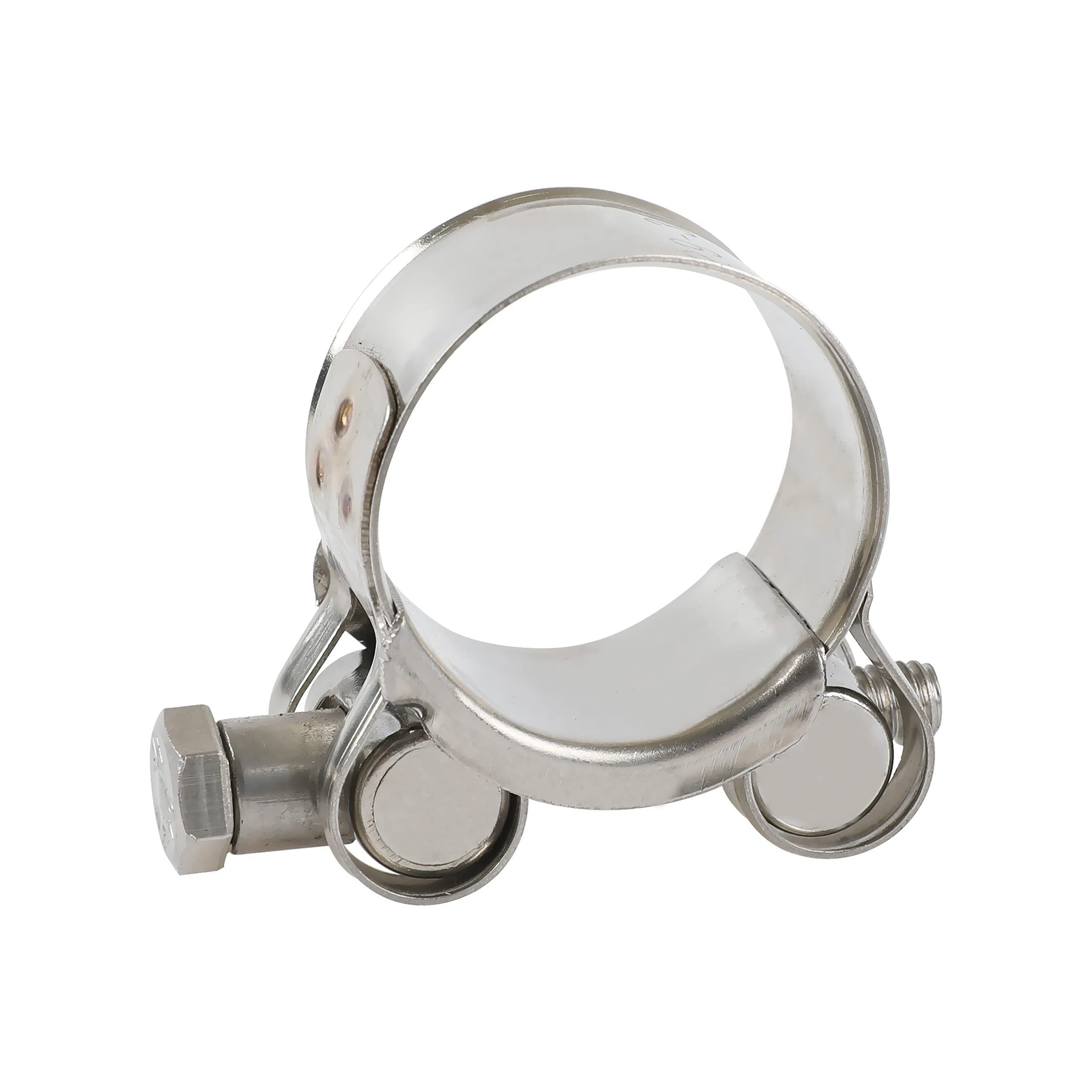 4 Pack 3/4 Inch T-Bolt Hose Clamps - Stainless Steel Heavy Duty Clamps (17mm-19mm Working Range) for 3/4