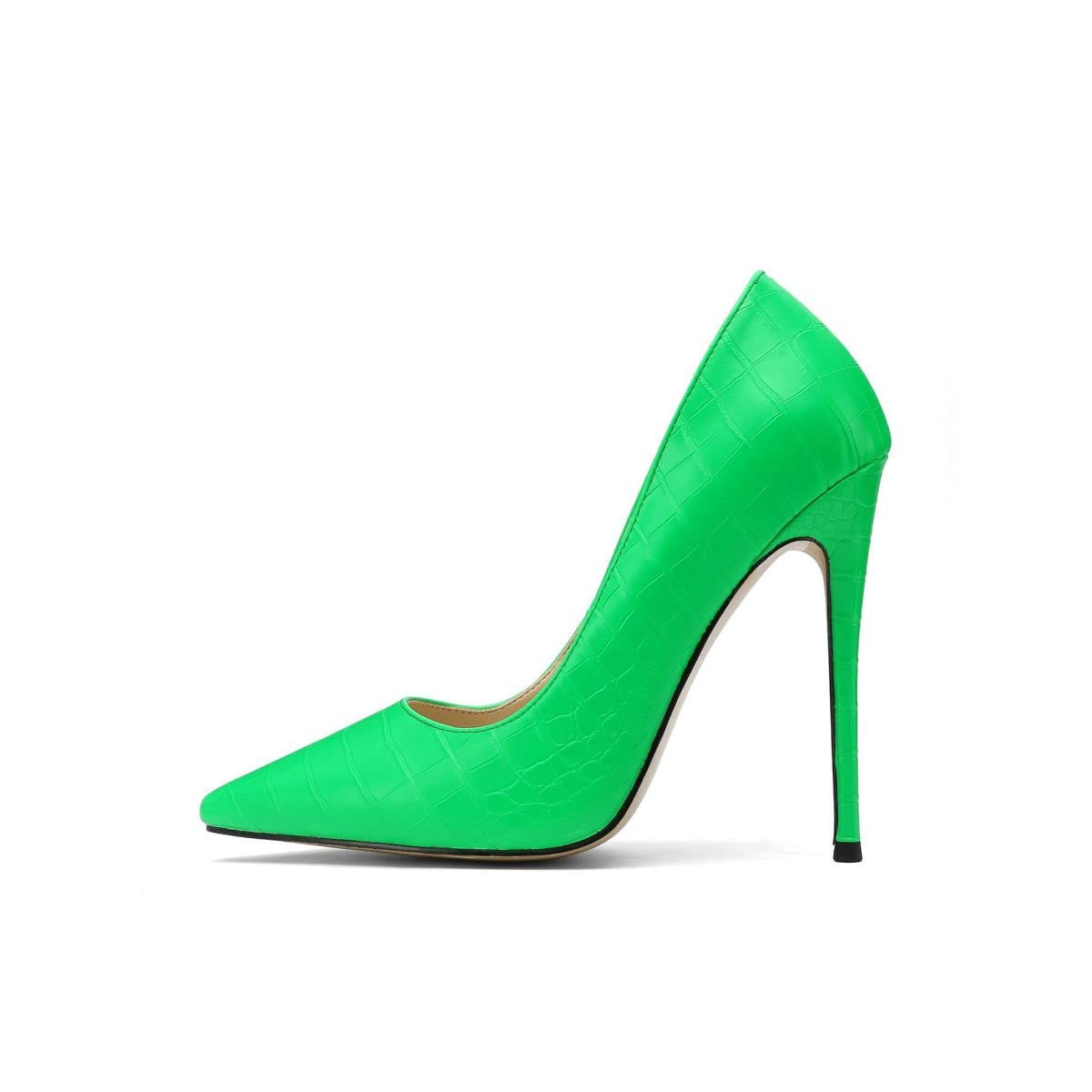 Hayvchoii Women's Stiletto High Heel Pumps - Pointed Toe Slip On Party Shoes with 4 Inch Spike Heels for Prom, Evening Dress, Formal Events & Special Occasions - Perfect for Weddings, Cocktail Parties & Night Out