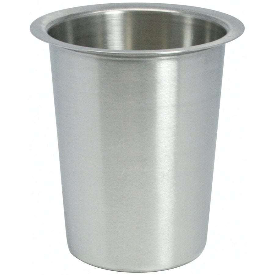 Winco 4 Perforated Solid Flatware Cylinder - Stainless Steel Kitchen Organizer for Utensils, Spoons & Forks | Perfect for Restaurants, Home Kitchens & Catering Services