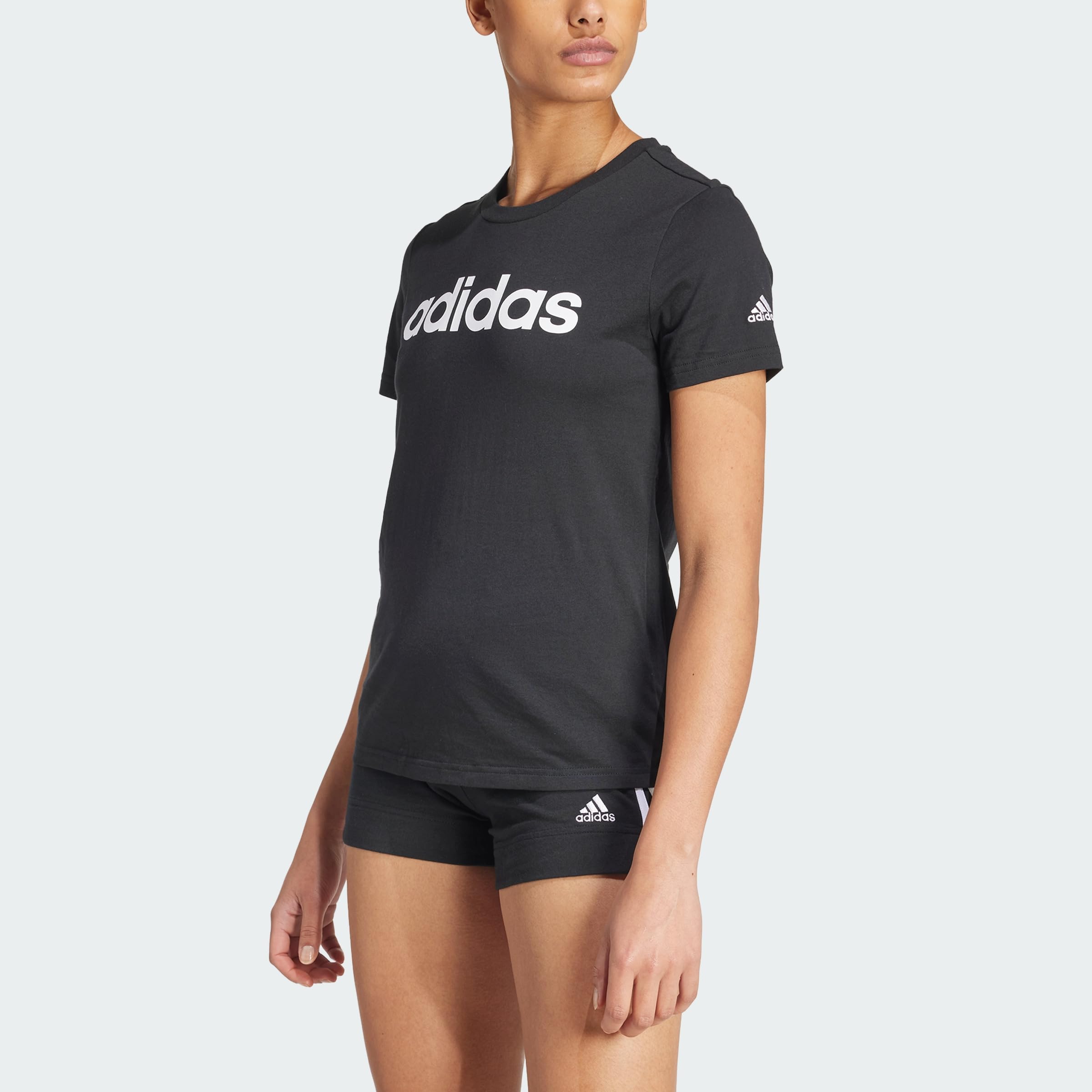 adidas Women's Essentials Slim Logo T-Shirt | Comfortable Casual Tee for Workout, Gym & Everyday Wear | Athletic Apparel for Running, Yoga & Street Style