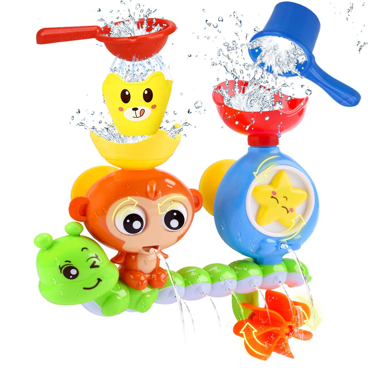 **Best Bath Toys for Toddlers 1-3 Years Old - Fun & Safe Bathtub Toys for Boys & Girls - Water Play Toys for Infants & Kids - Perfect for Splashing, Learning & Sensory Play**