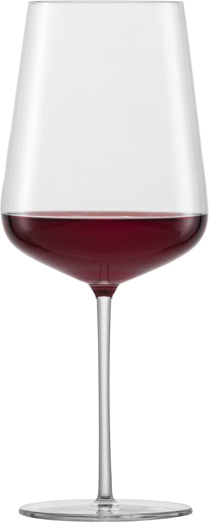 Premium Schott Zwiesel Vervino Bordeaux Wine Glasses - Set of 2, Crystal Clear Lead-Free Glass for Red Wine, Perfect for Dinner Parties, Romantic Date Nights & Wine Tasting Events