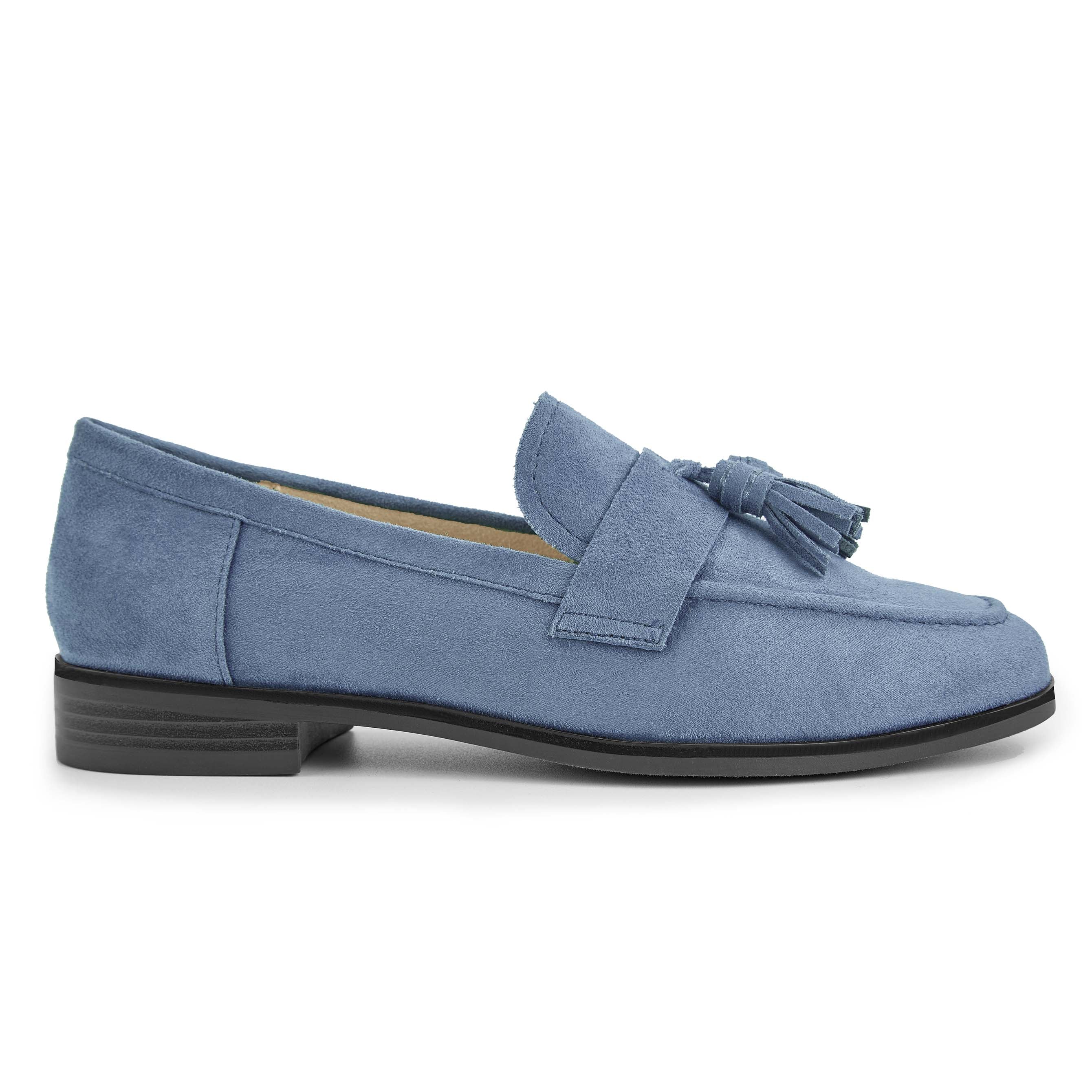 Vintage Blue Vegan Suede