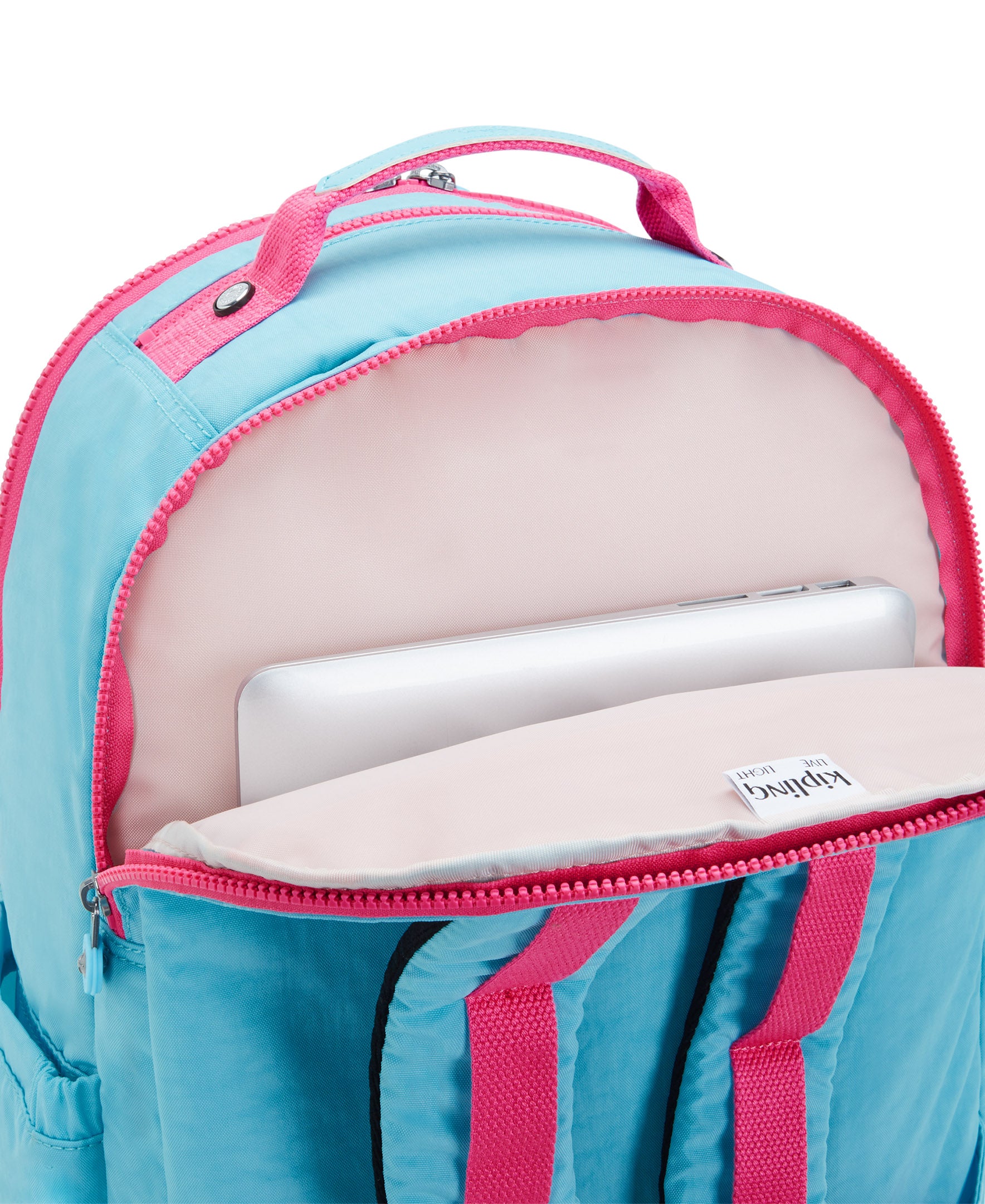 Kipling Seoul Extra Large 17 Inch Laptop Backpack - Blue Sea Combo | Water-Resistant Travel & Work Backpack for Men & Women | Perfect for Commuting, Business Trips & College Students