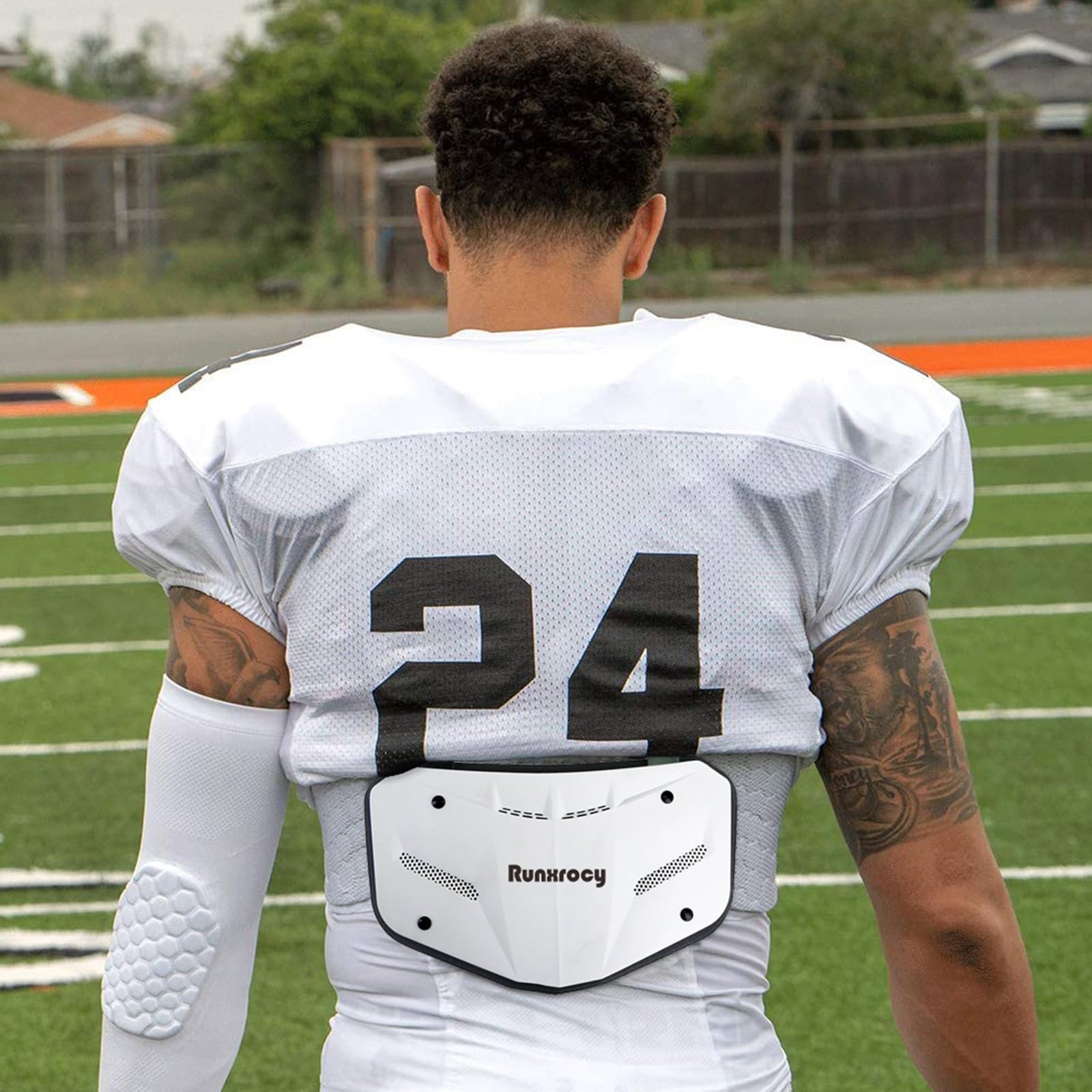 Runxrocy Football Back Plate - Adult Back Protector Pads for Football Players - Rear Protective Gear for Training & Games - Perfect for Tackling & Contact Sports