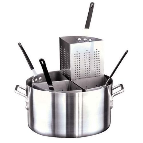 Admiral Craft ADC Pasta-4 20 Qt Commercial Pasta Cooker - Complete Stainless Steel Pasta Maker for Restaurants & Catering - Perfect for Large Batch Cooking, Pasta Parties & Food Service Businesses